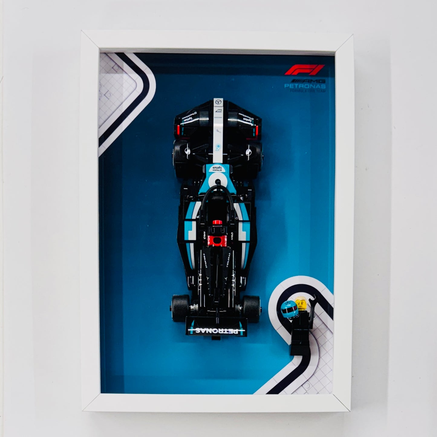 Display Frame for Lego ® Speed Champions Mercedes AMG W15 Formula one 1 77244