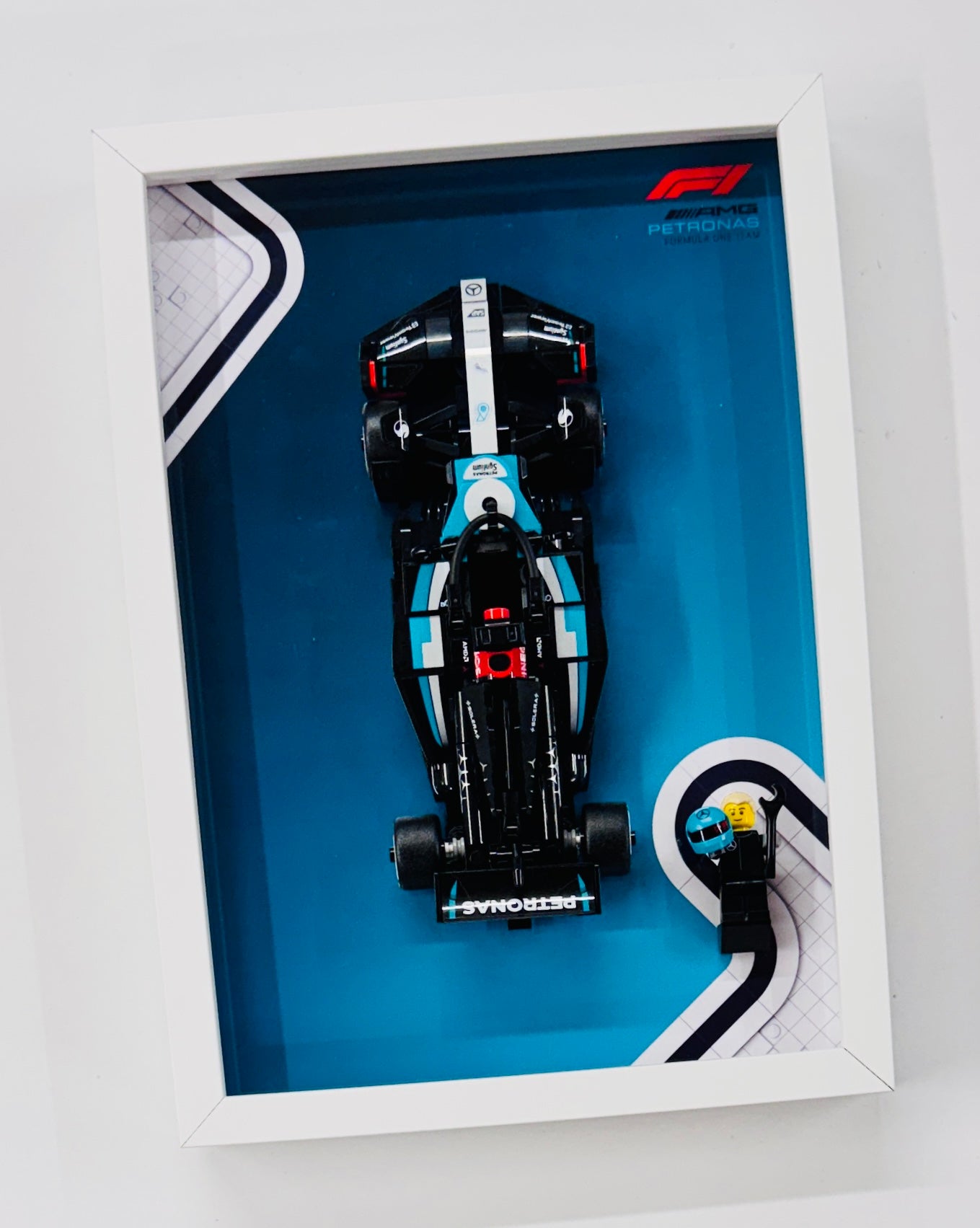Display Frame for Lego ® Speed Champions Mercedes AMG W15 Formula one 1 77244