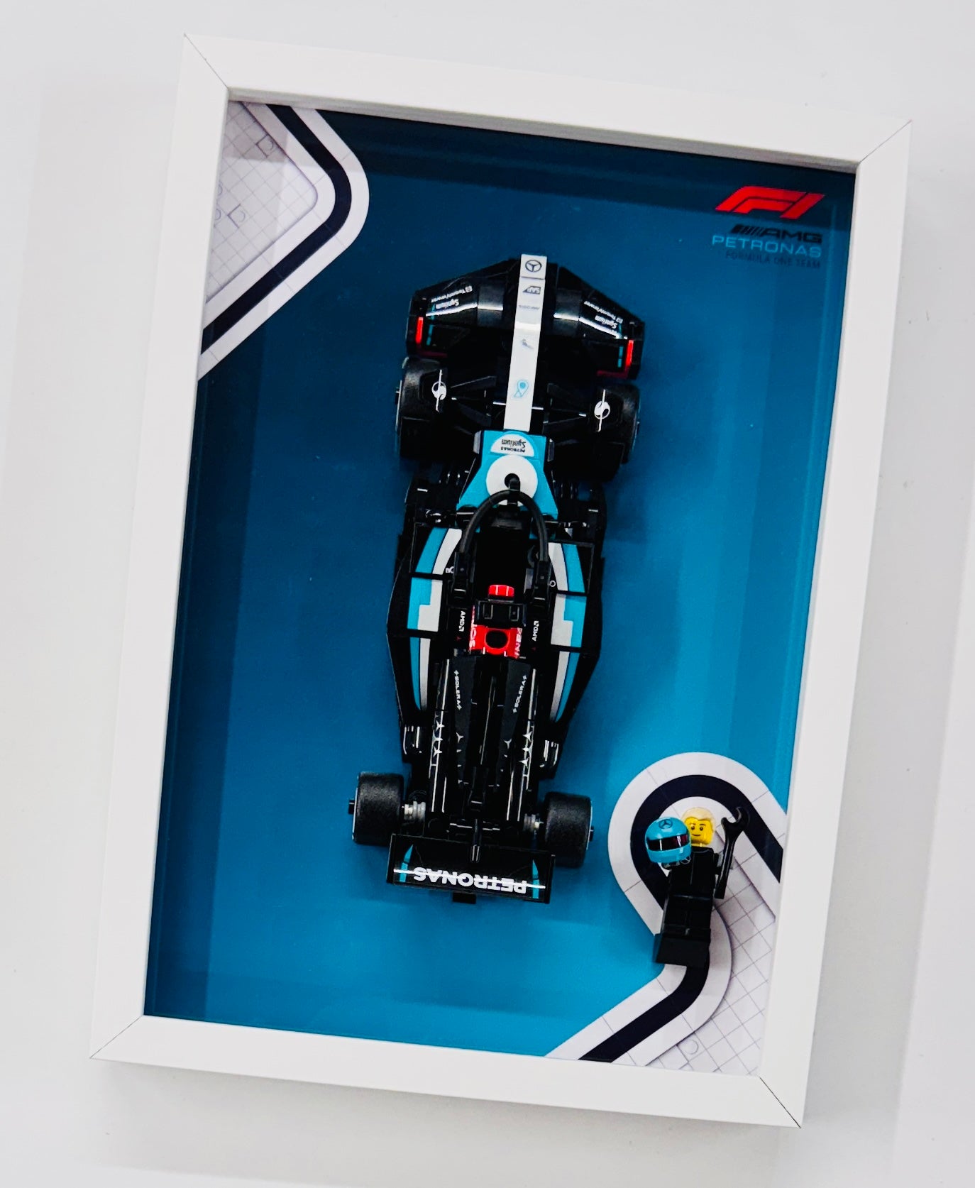 Display Frame for Lego ® Speed Champions Mercedes AMG W15 Formula one 1 77244