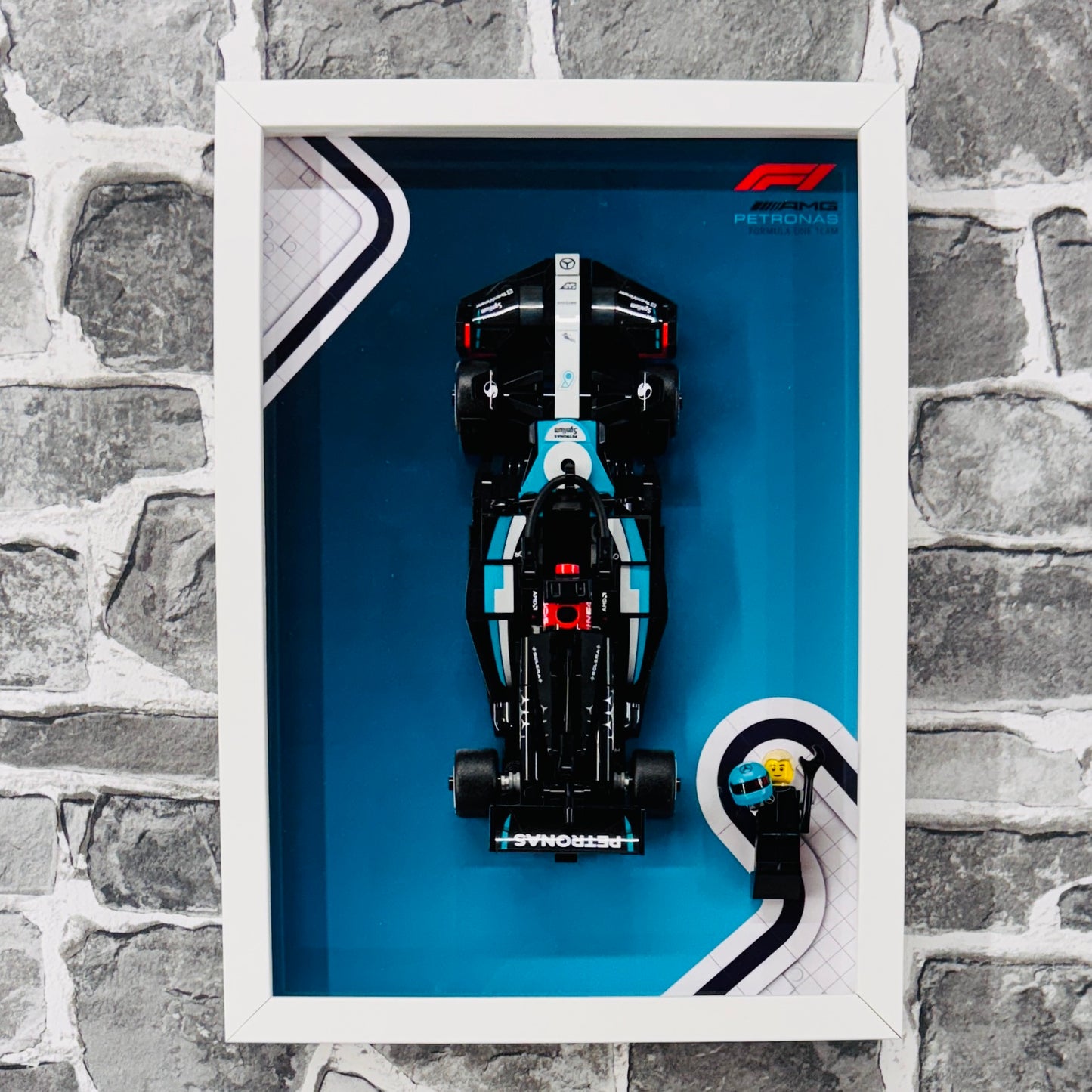Display Frame for Lego ® Speed Champions Mercedes AMG W15 Formula one 1 77244