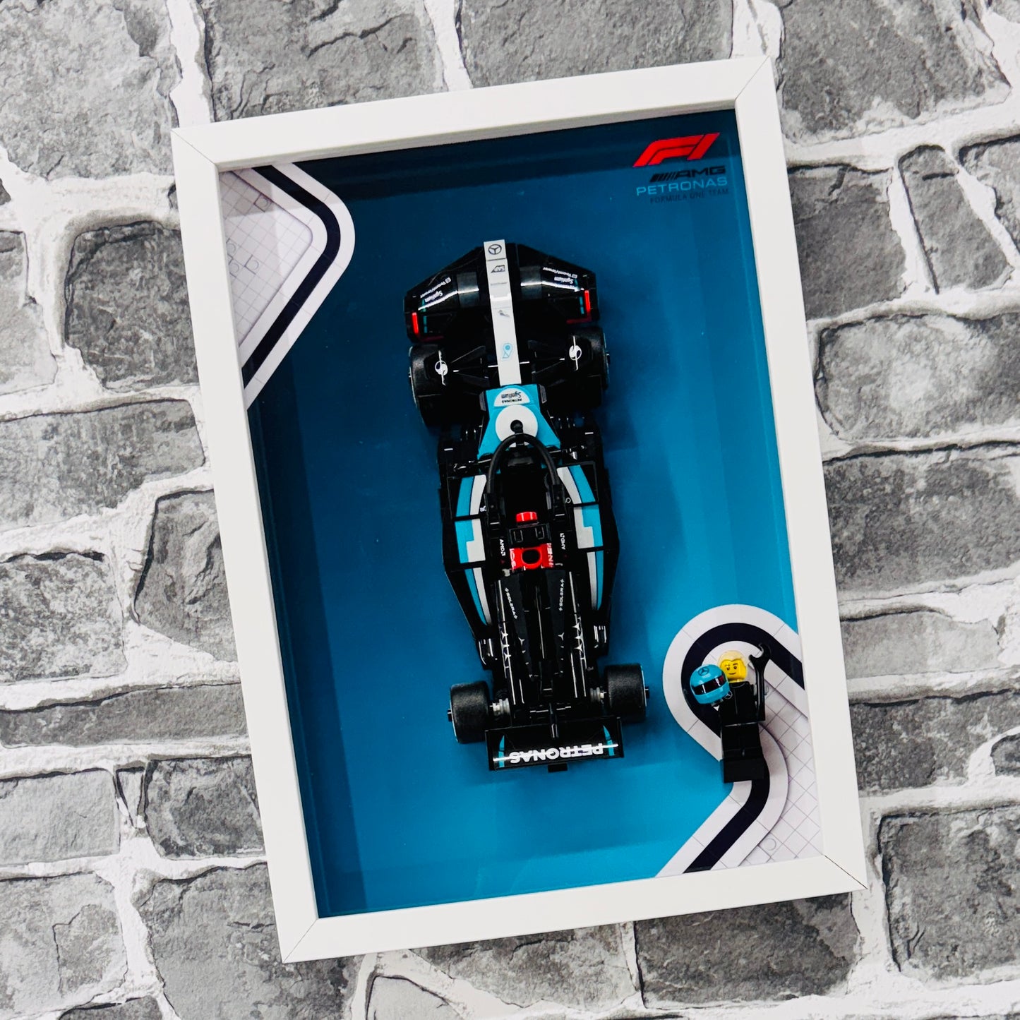 Display Frame for Lego ® Speed Champions Mercedes AMG W15 Formula one 1 77244