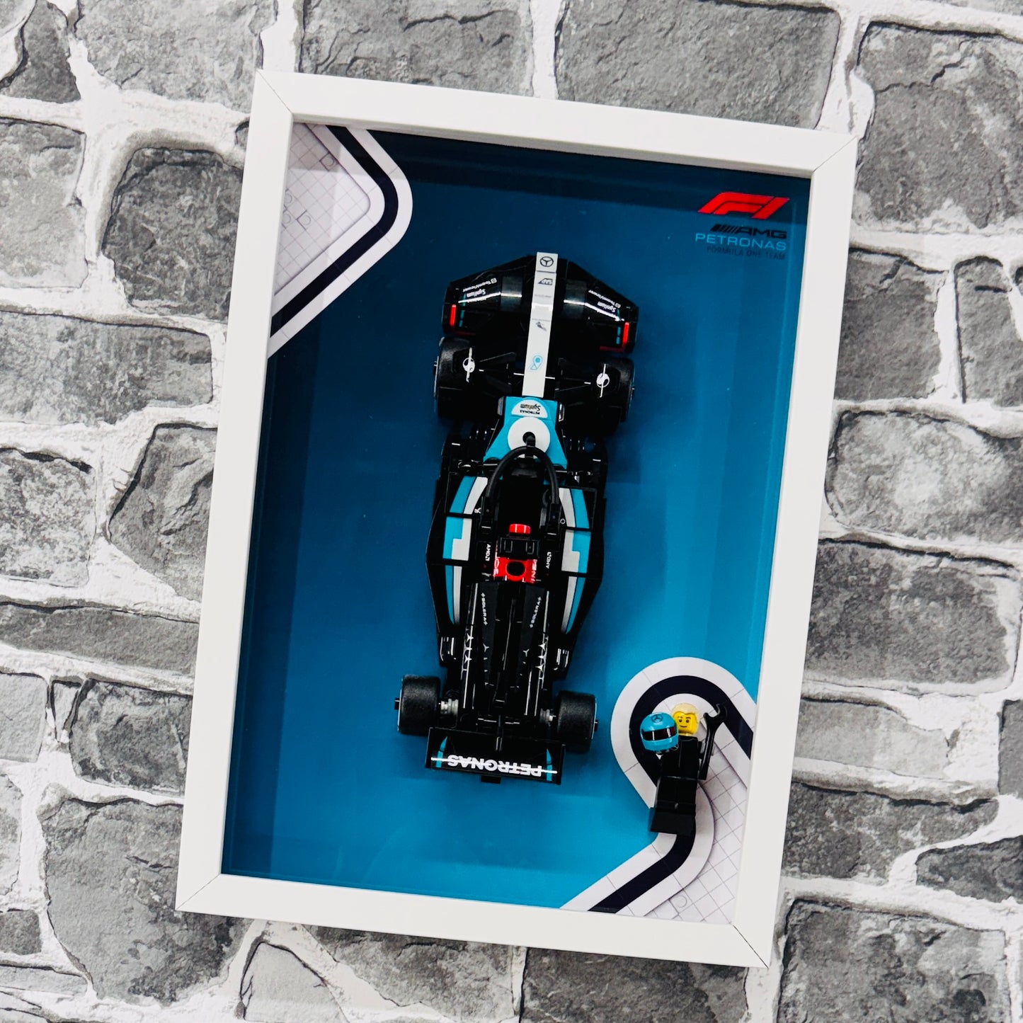 Display Frame for Lego ® Speed Champions Mercedes AMG W15 Formula one 1 77244