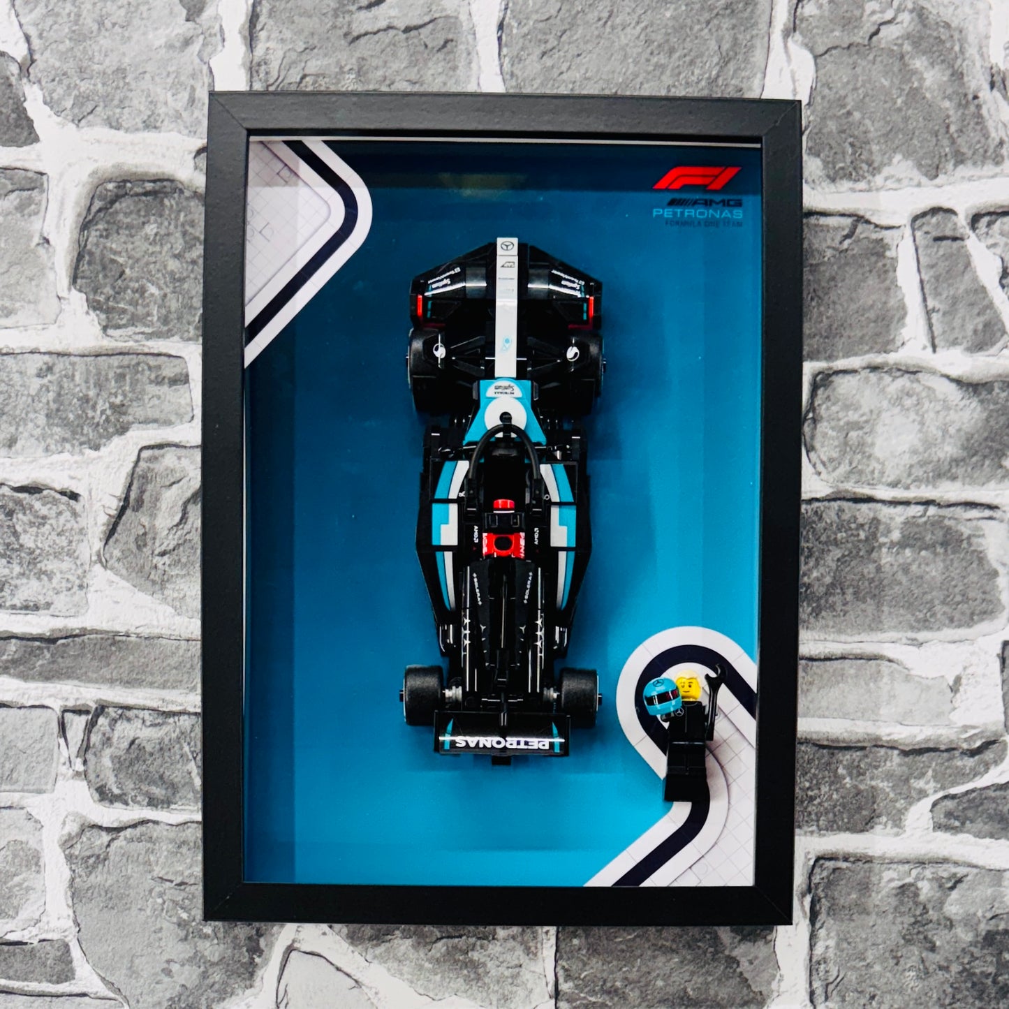 Display Frame for Lego ® Speed Champions Mercedes AMG W15 Formula one 1 77244