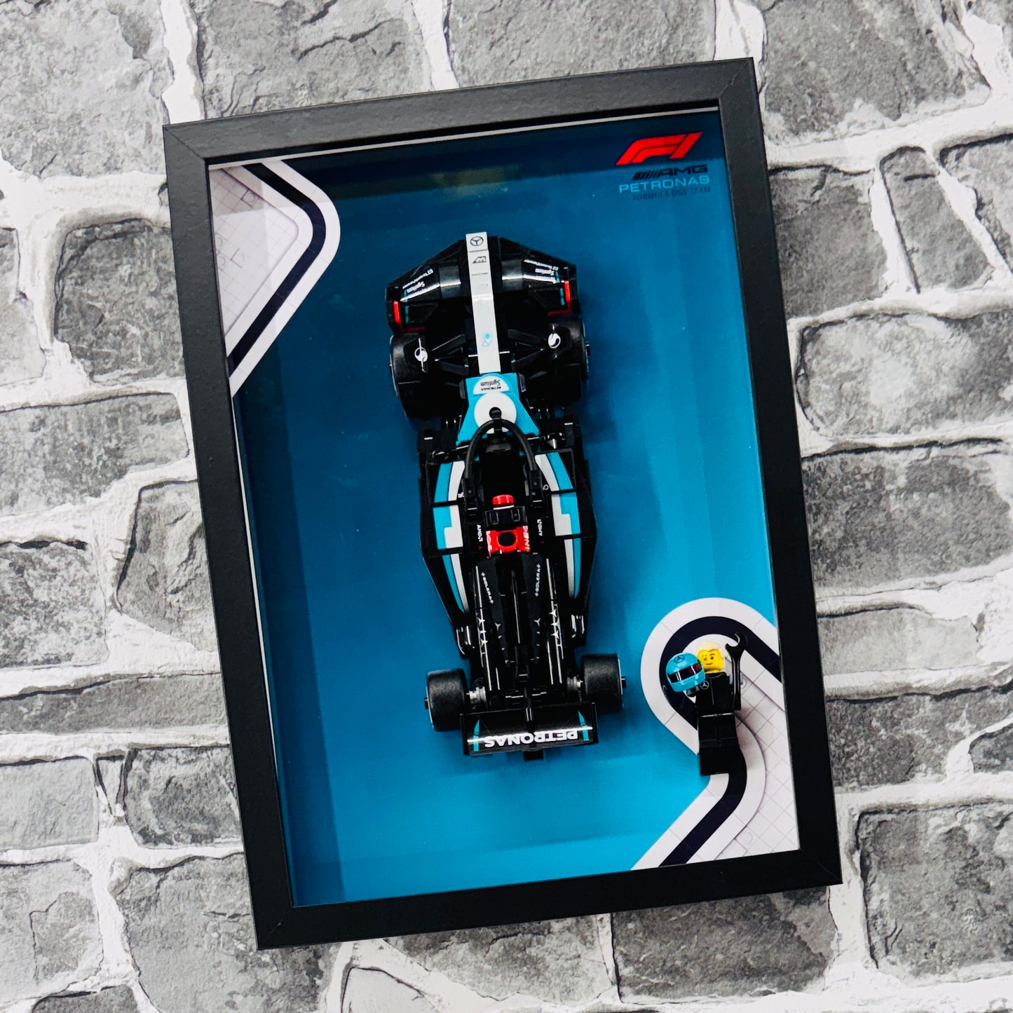 Display Frame for Lego ® Speed Champions Mercedes AMG W15 Formula one 1 77244