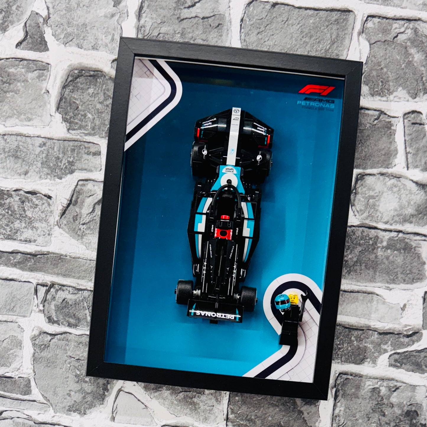 Display Frame for Lego ® Speed Champions Mercedes AMG W15 Formula one 1 77244