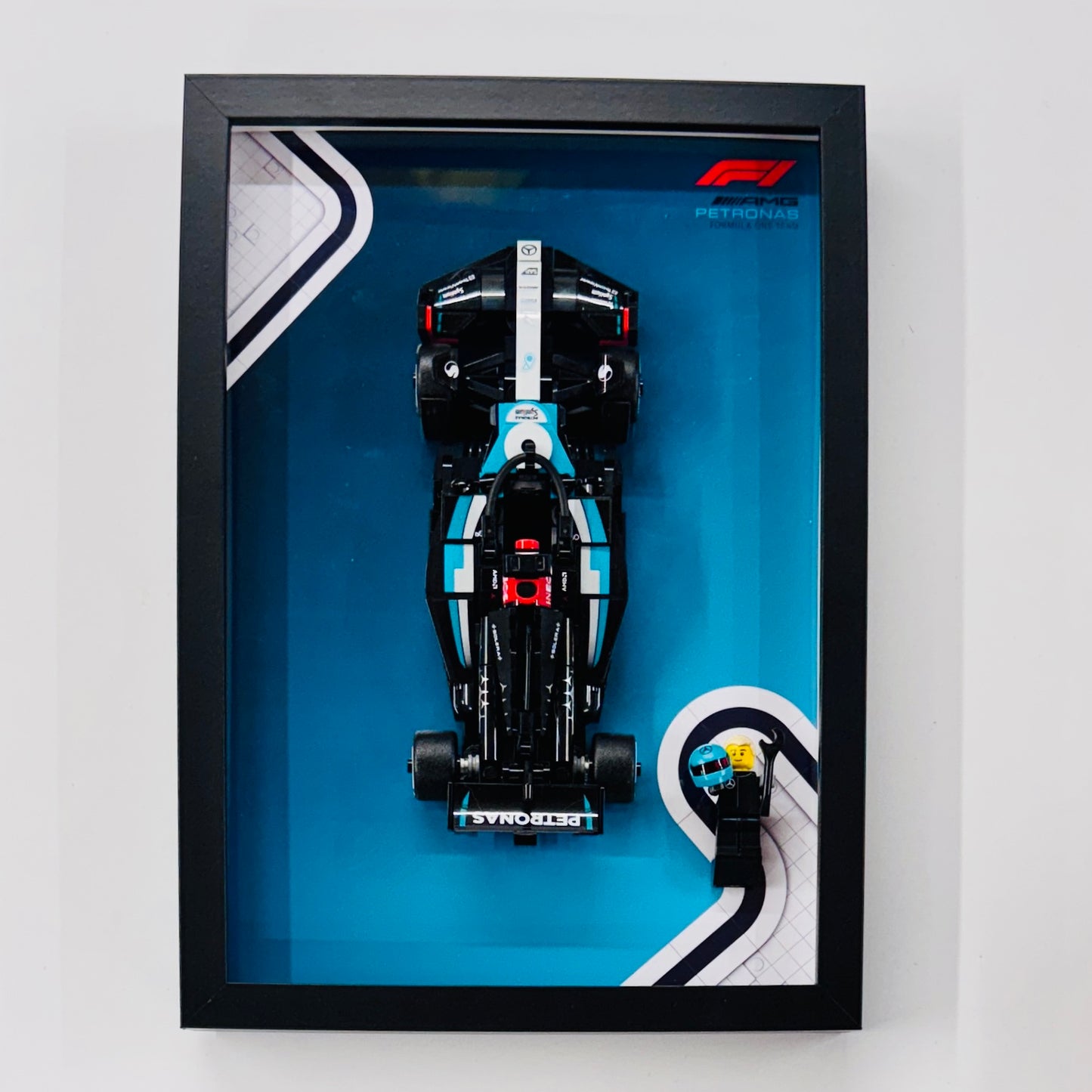 Display Frame for Lego ® Speed Champions Mercedes AMG W15 Formula one 1 77244