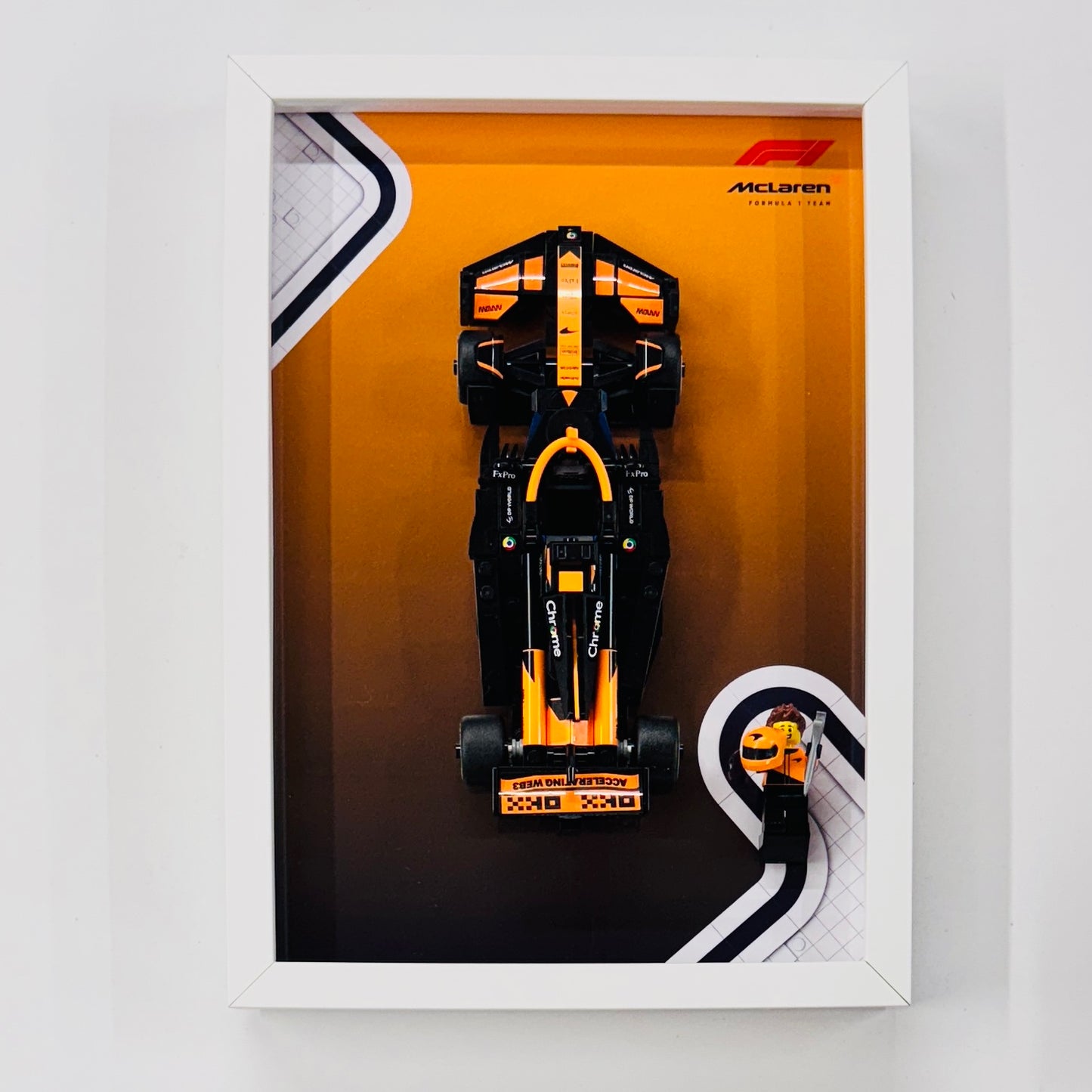 Display Frame for Lego ® Speed Champions McLaren F1 Team MCL38 Formula one 1 77251