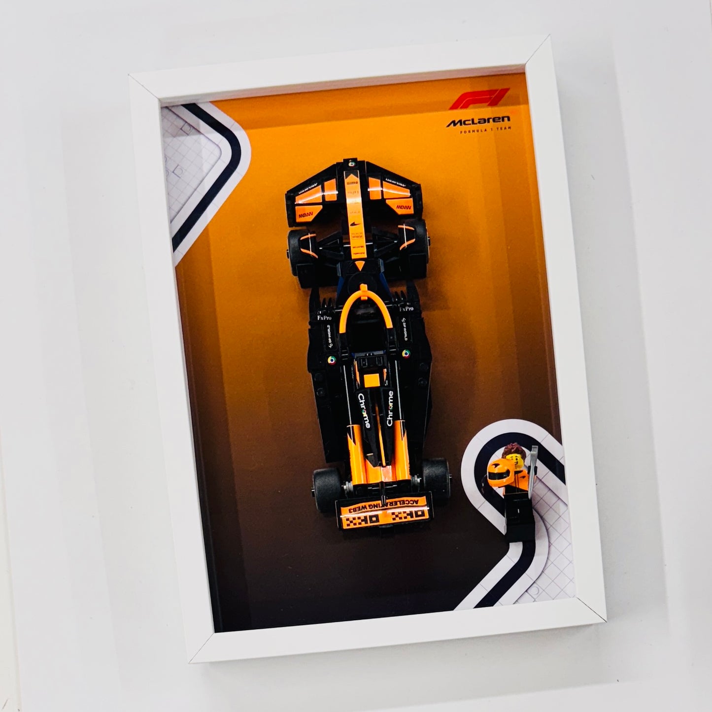 Display Frame for Lego ® Speed Champions McLaren F1 Team MCL38 Formula one 1 77251