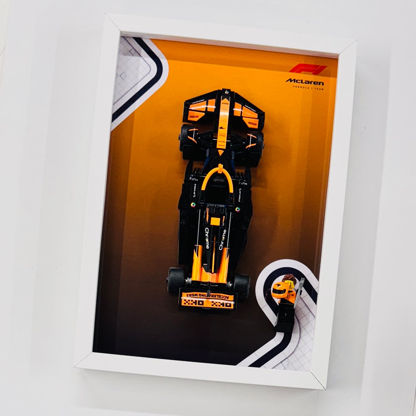 Display Frame for Lego ® Speed Champions McLaren F1 Team MCL38 Formula one 1 77251