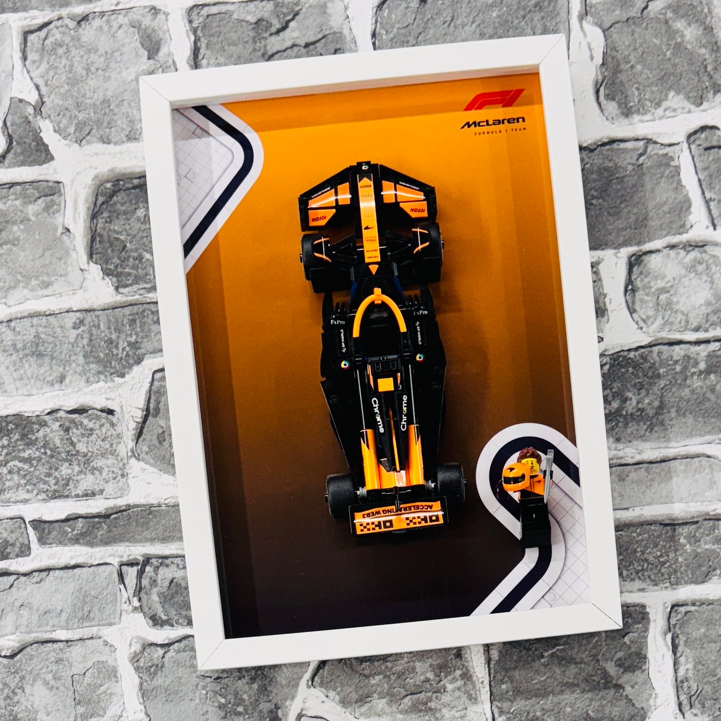 Display Frame for Lego ® Speed Champions McLaren F1 Team MCL38 Formula one 1 77251