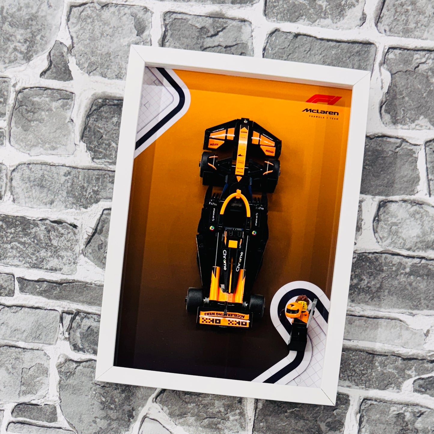 Display Frame for Lego ® Speed Champions McLaren F1 Team MCL38 Formula one 1 77251