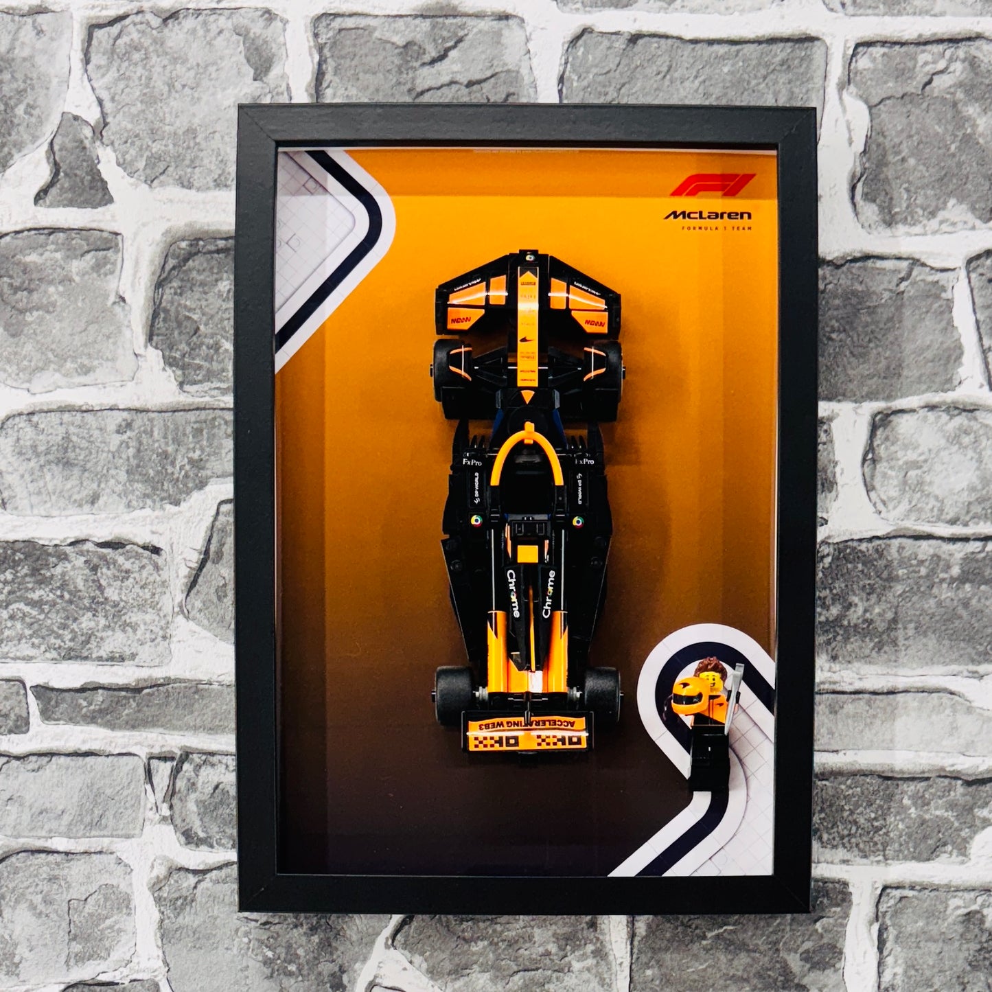 Display Frame for Lego ® Speed Champions McLaren F1 Team MCL38 Formula one 1 77251