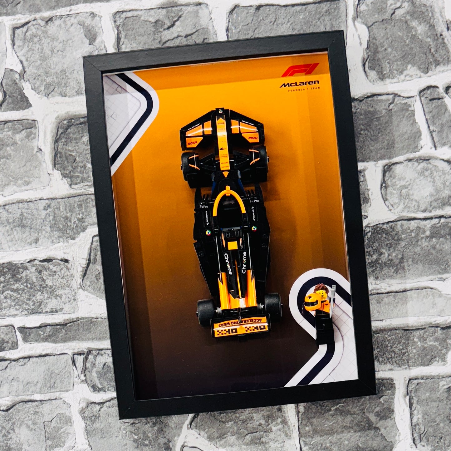 Display Frame for Lego ® Speed Champions McLaren F1 Team MCL38 Formula one 1 77251