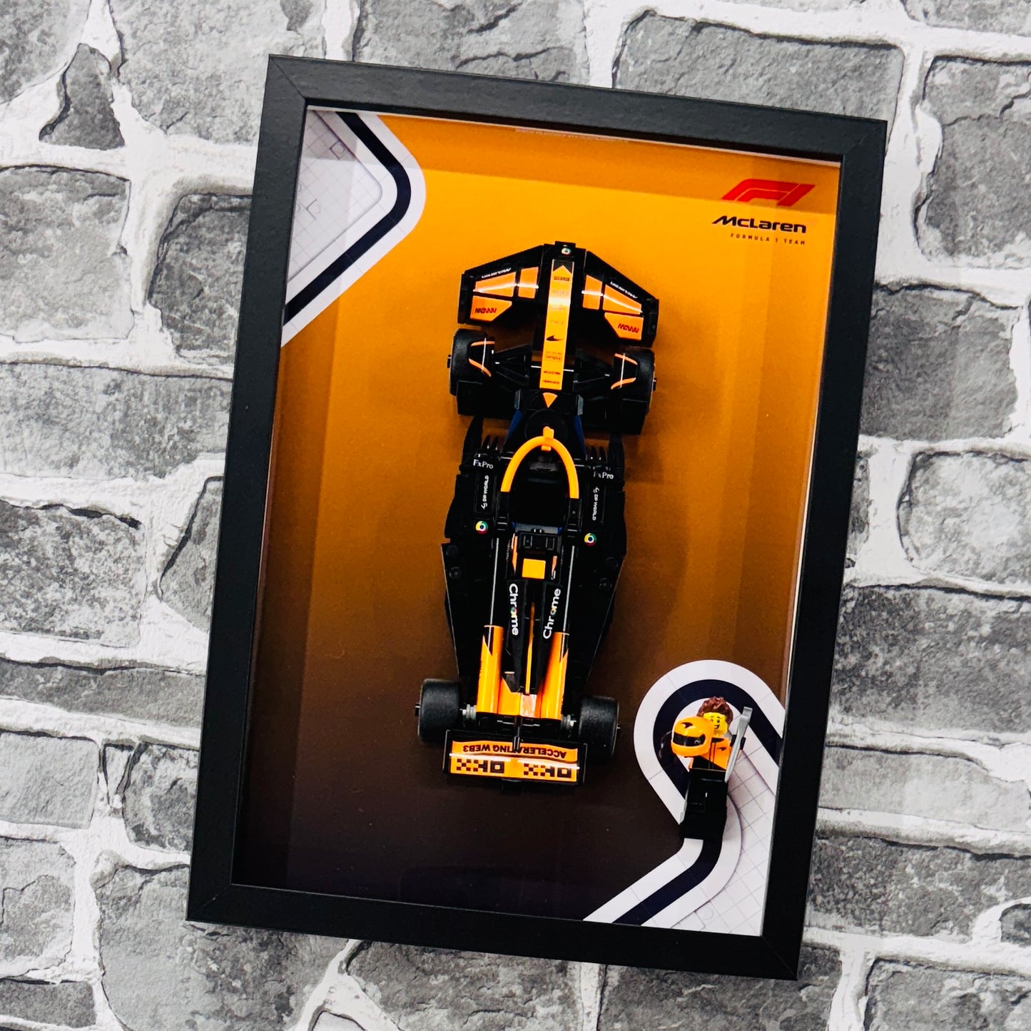 Display Frame for Lego ® Speed Champions McLaren F1 Team MCL38 Formula one 1 77251
