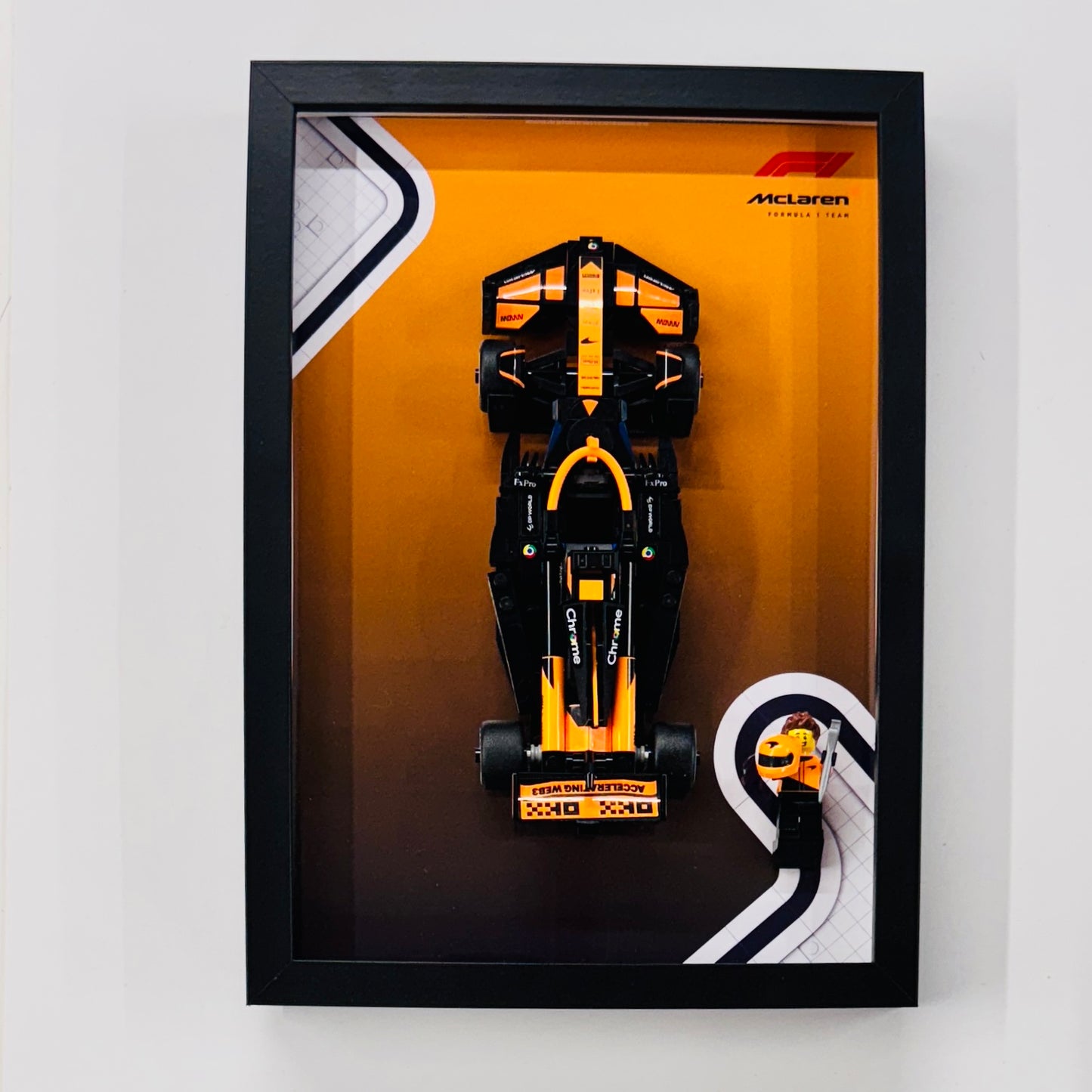 Display Frame for Lego ® Speed Champions McLaren F1 Team MCL38 Formula one 1 77251