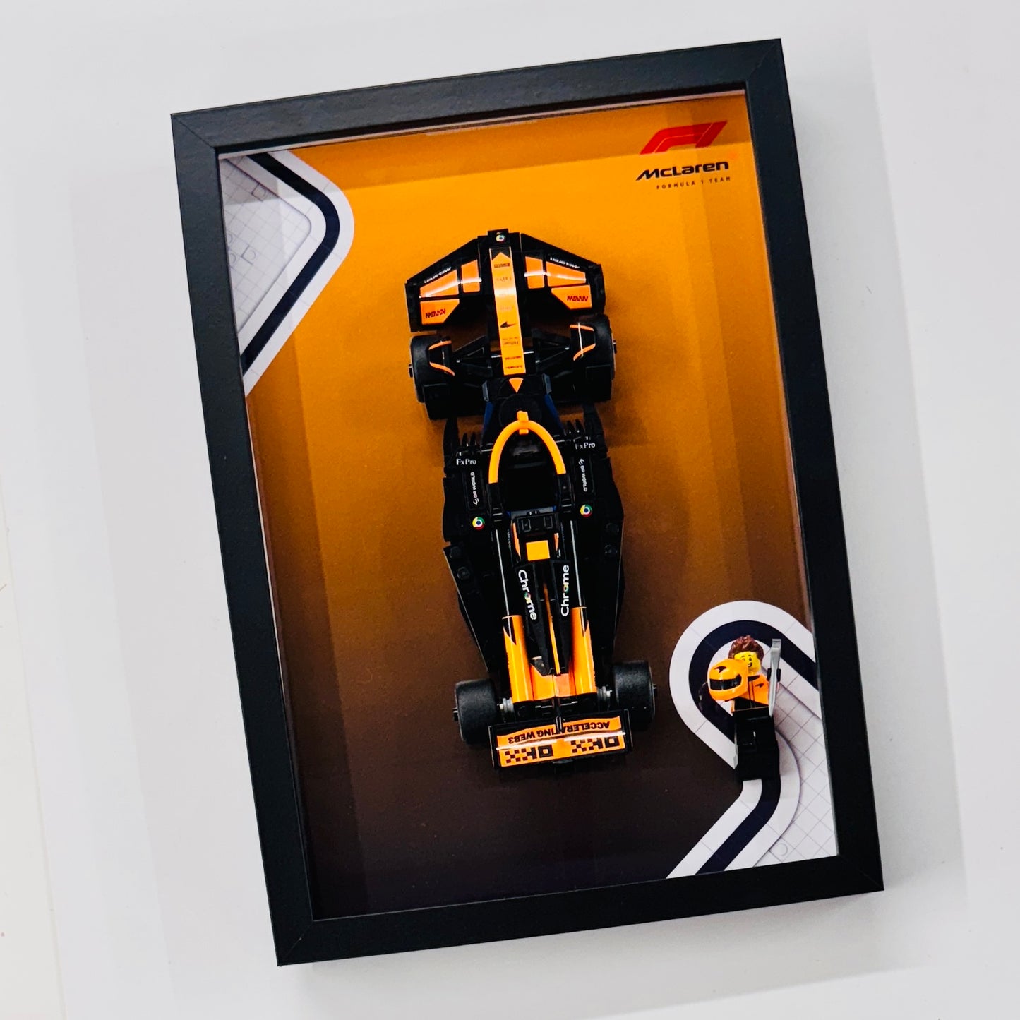 Display Frame for Lego ® Speed Champions McLaren F1 Team MCL38 Formula one 1 77251