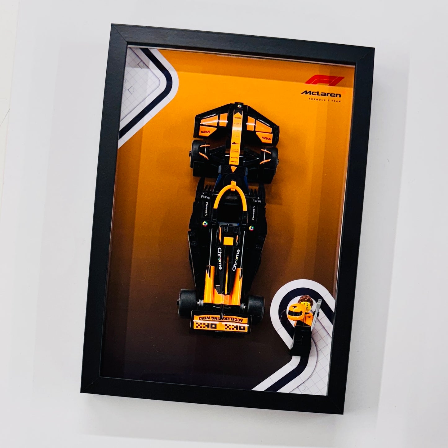 Display Frame for Lego ® Speed Champions McLaren F1 Team MCL38 Formula one 1 77251