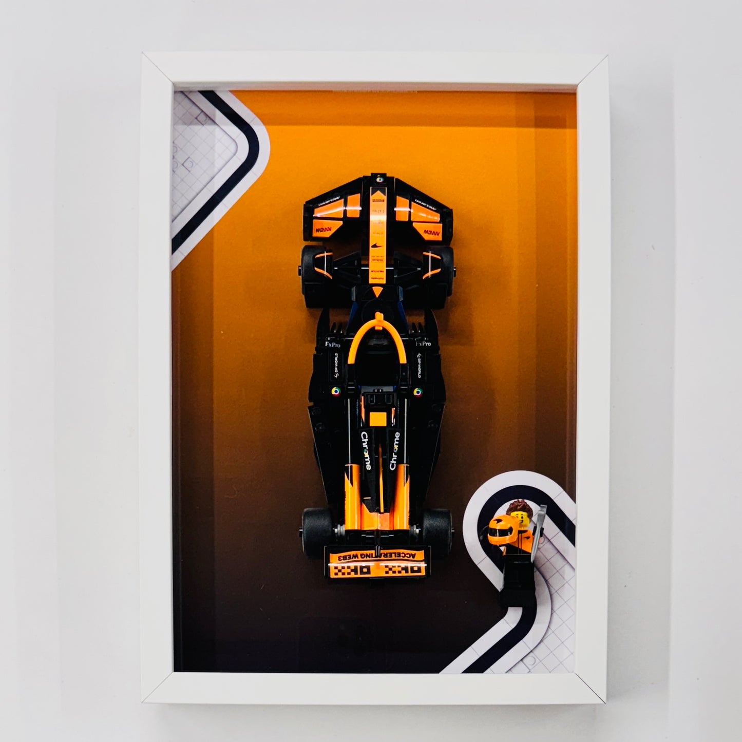 Display Frame for Lego ® Speed Champions McLaren F1 Team MCL38 Formula one 1 Wall mount
