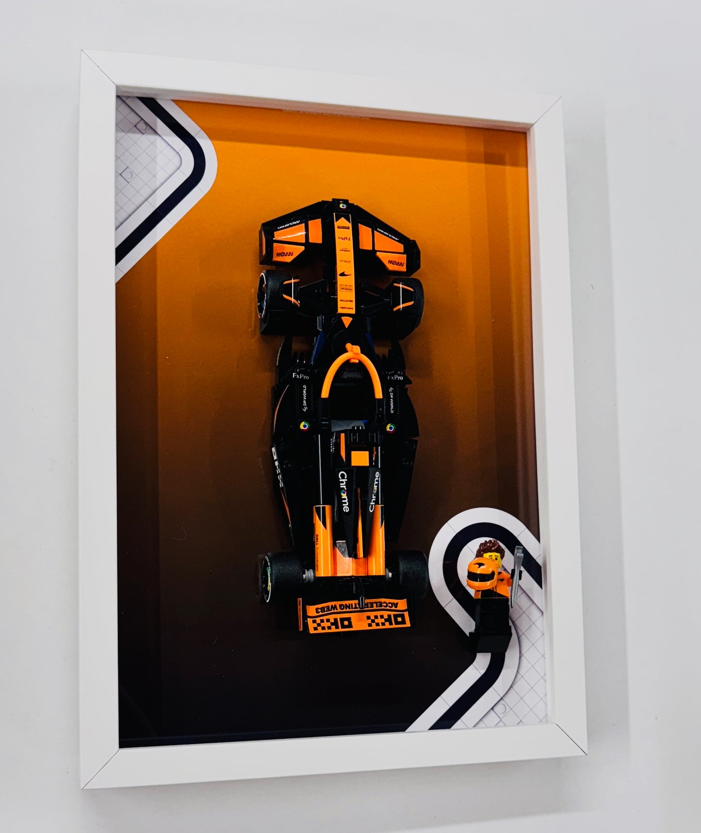 Display Frame for Lego ® Speed Champions McLaren F1 Team MCL38 Formula one 1 Wall mount