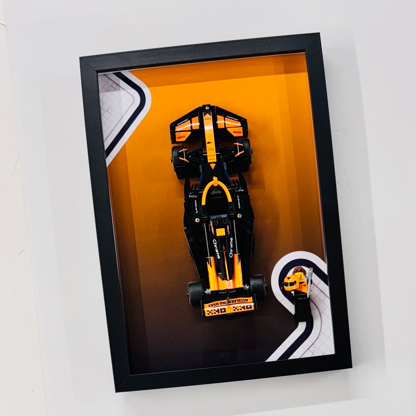 Display Frame for Lego ® Speed Champions McLaren F1 Team MCL38 Formula one 1 Wall mount