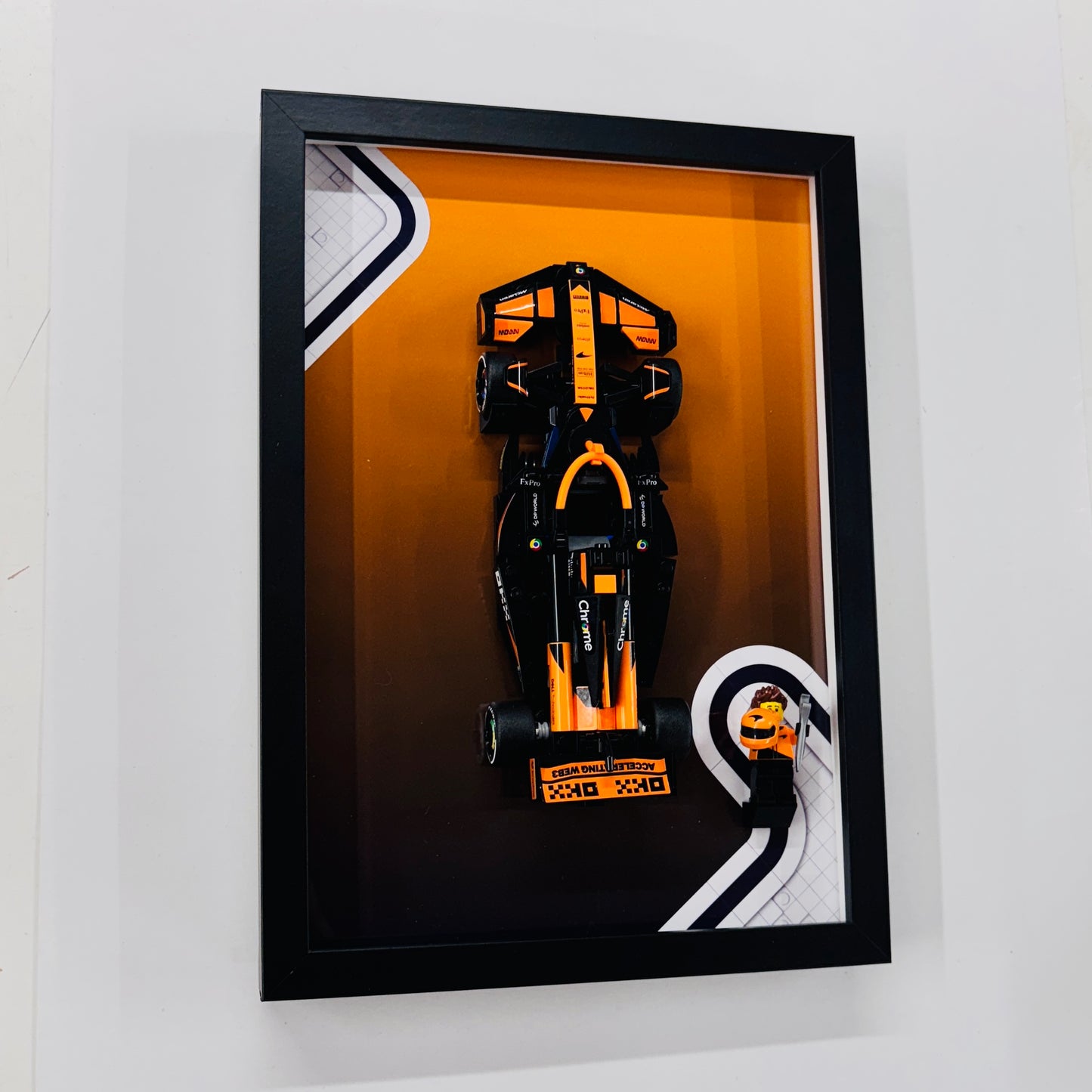 Display Frame for Lego ® Speed Champions McLaren F1 Team MCL38 Formula one 1 Wall mount