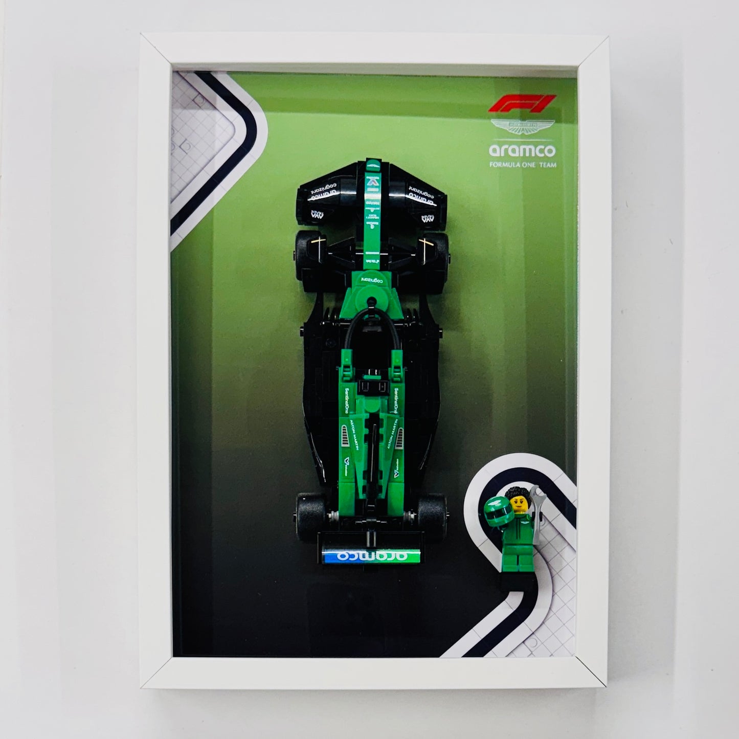 Display Frame for Lego ® Speed Champions Aston Martin AMR 24 Formula one 1 77245