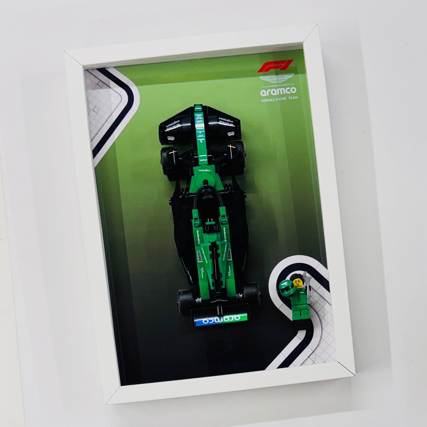 Display Frame for Lego ® Speed Champions Aston Martin AMR 24 Formula one 1 77245