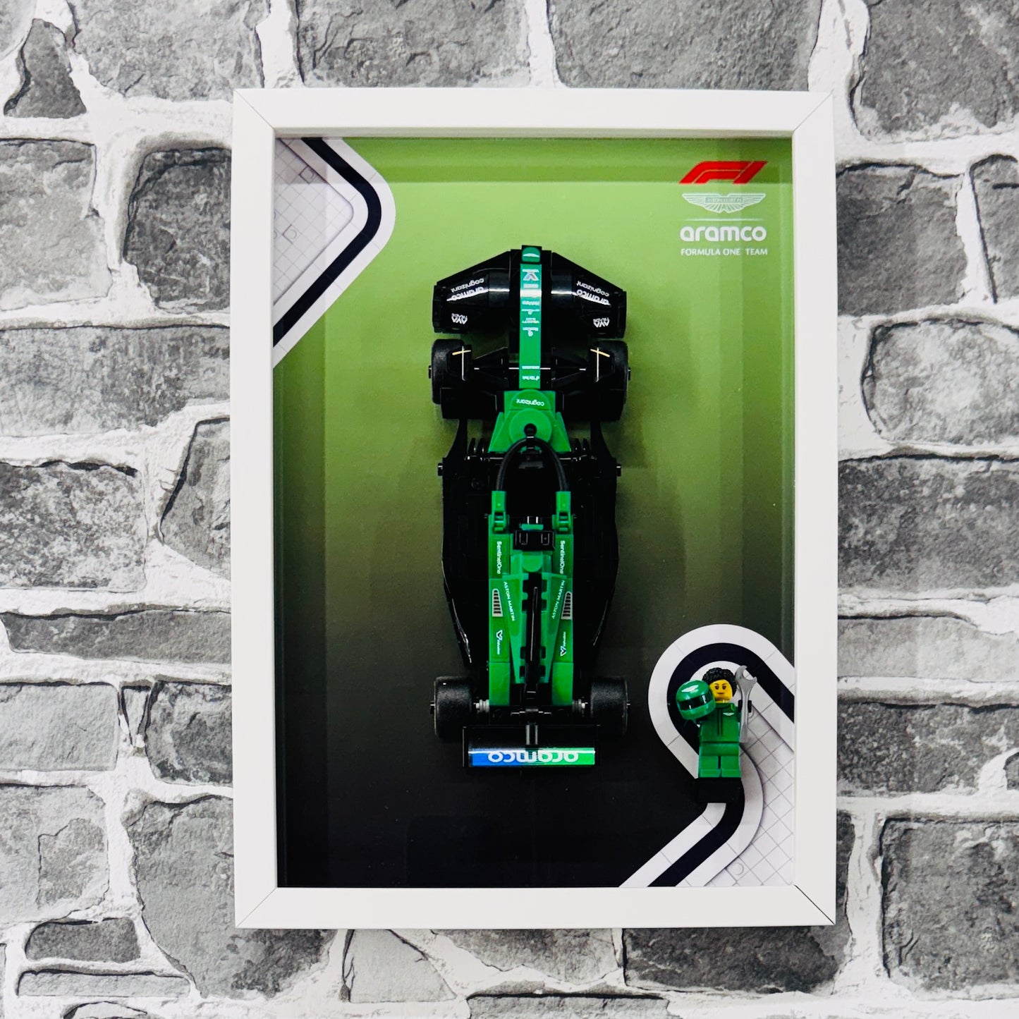 Display Frame for Lego ® Speed Champions Aston Martin AMR 24 Formula one 1 77245