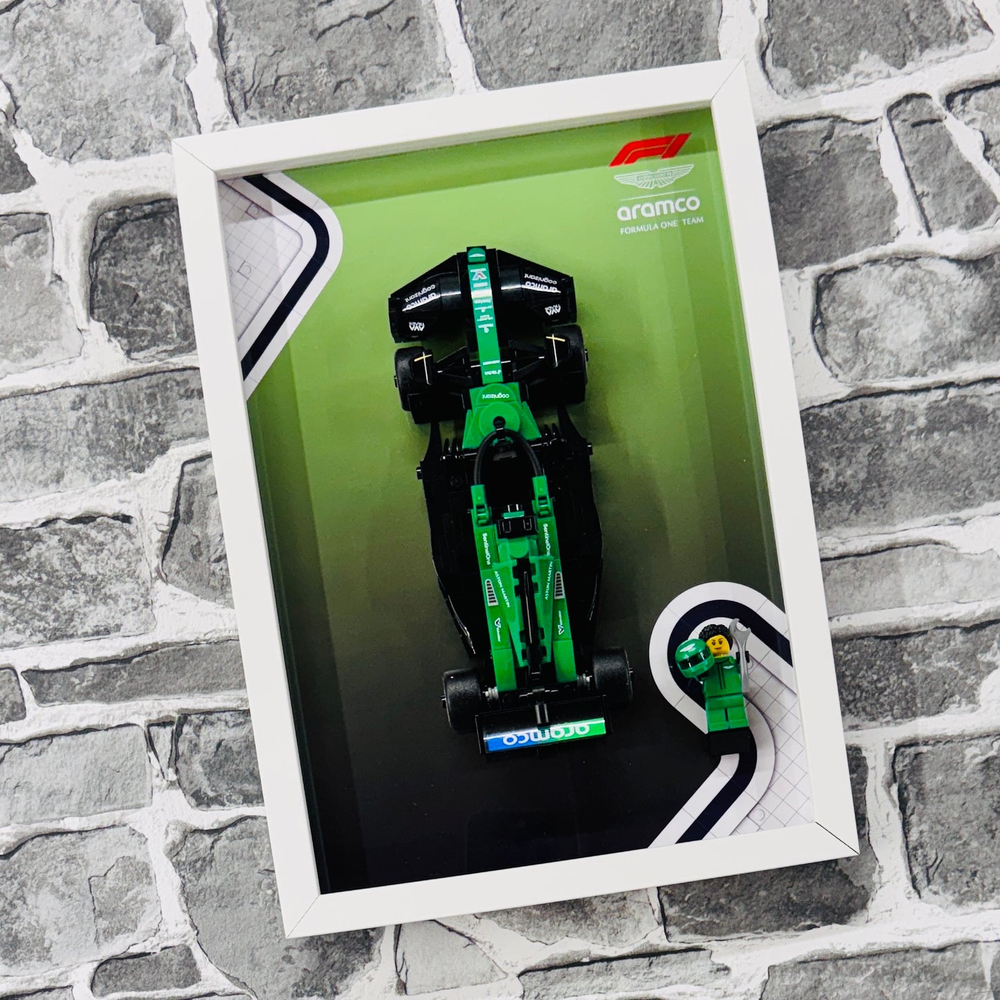 Display Frame for Lego ® Speed Champions Aston Martin AMR 24 Formula one 1 77245
