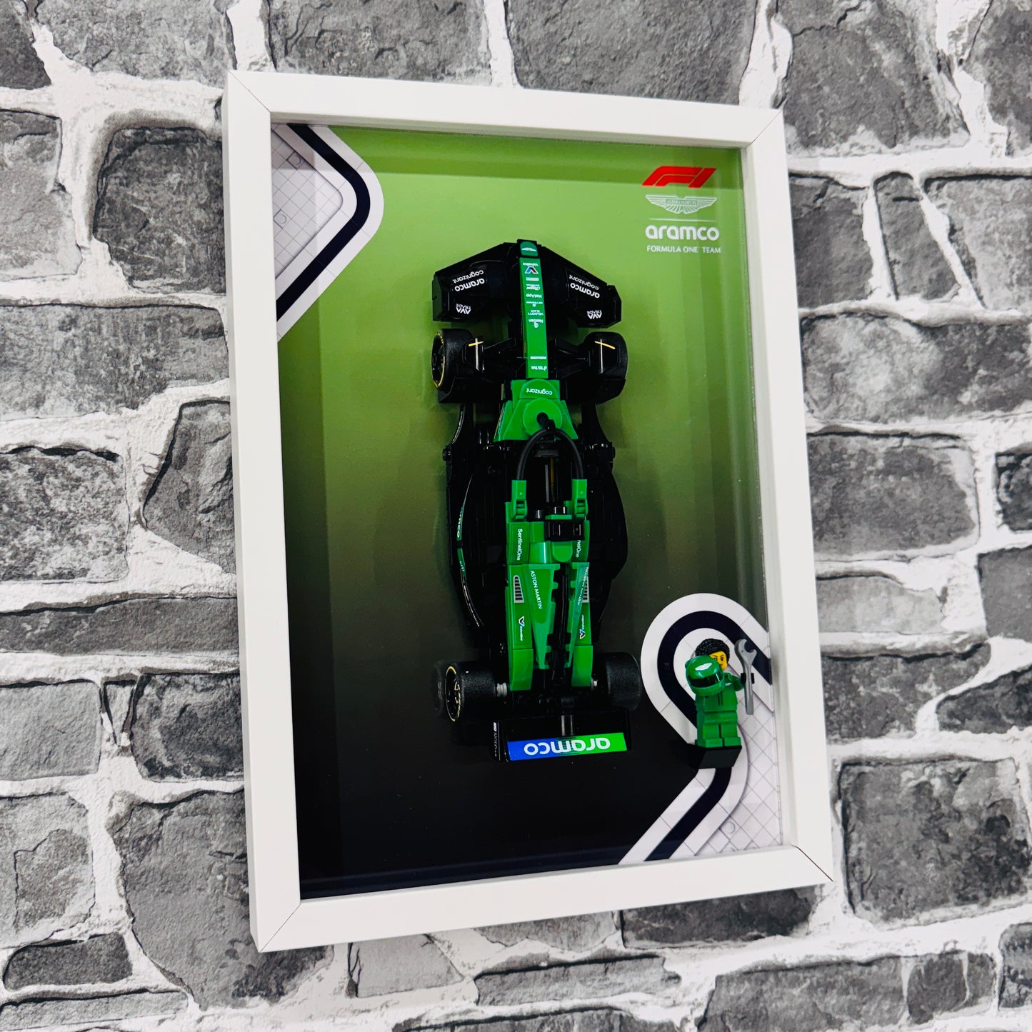 Display Frame for Lego ® Speed Champions Aston Martin AMR 24 Formula one 1 77245