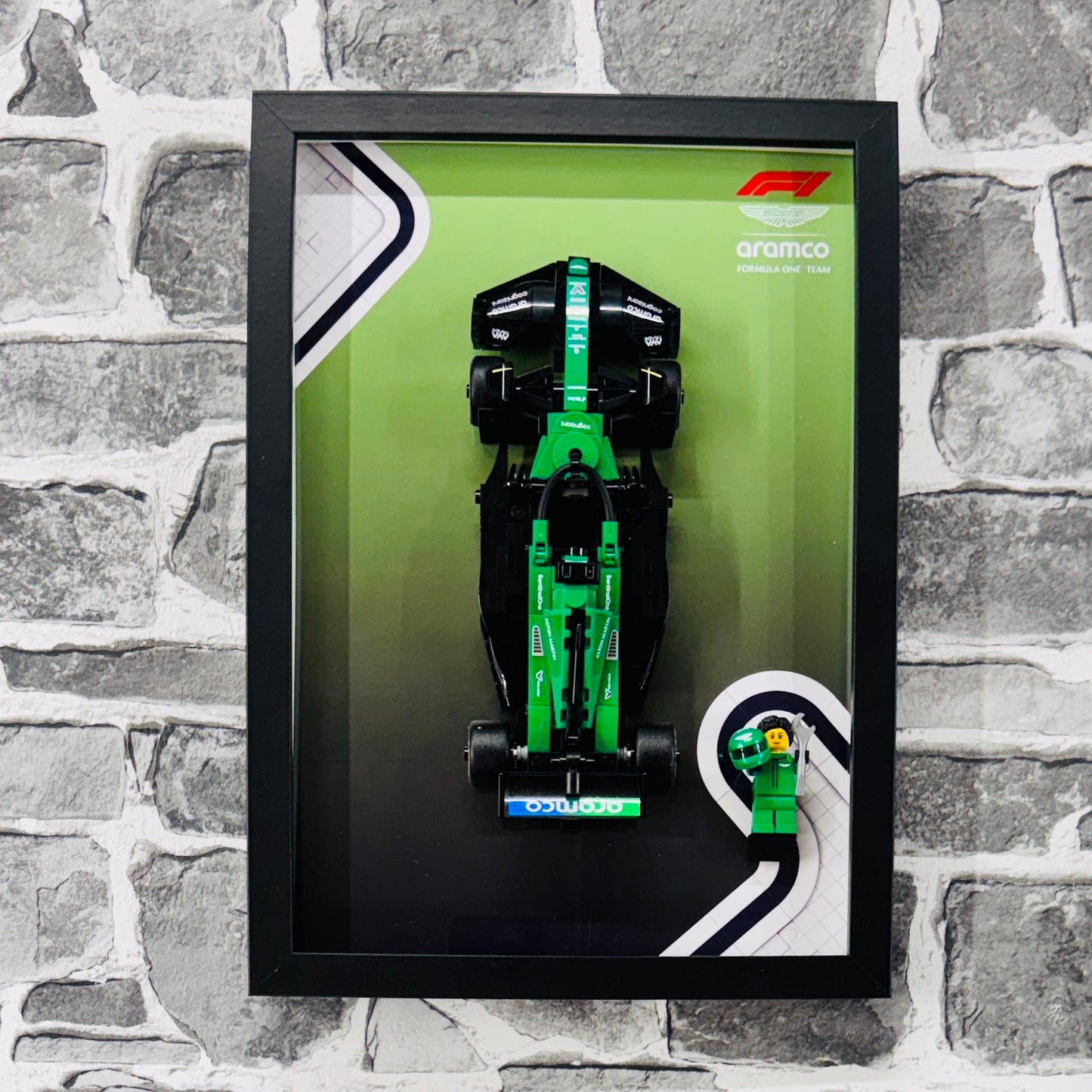Display Frame for Lego ® Speed Champions Aston Martin AMR 24 Formula one 1 77245