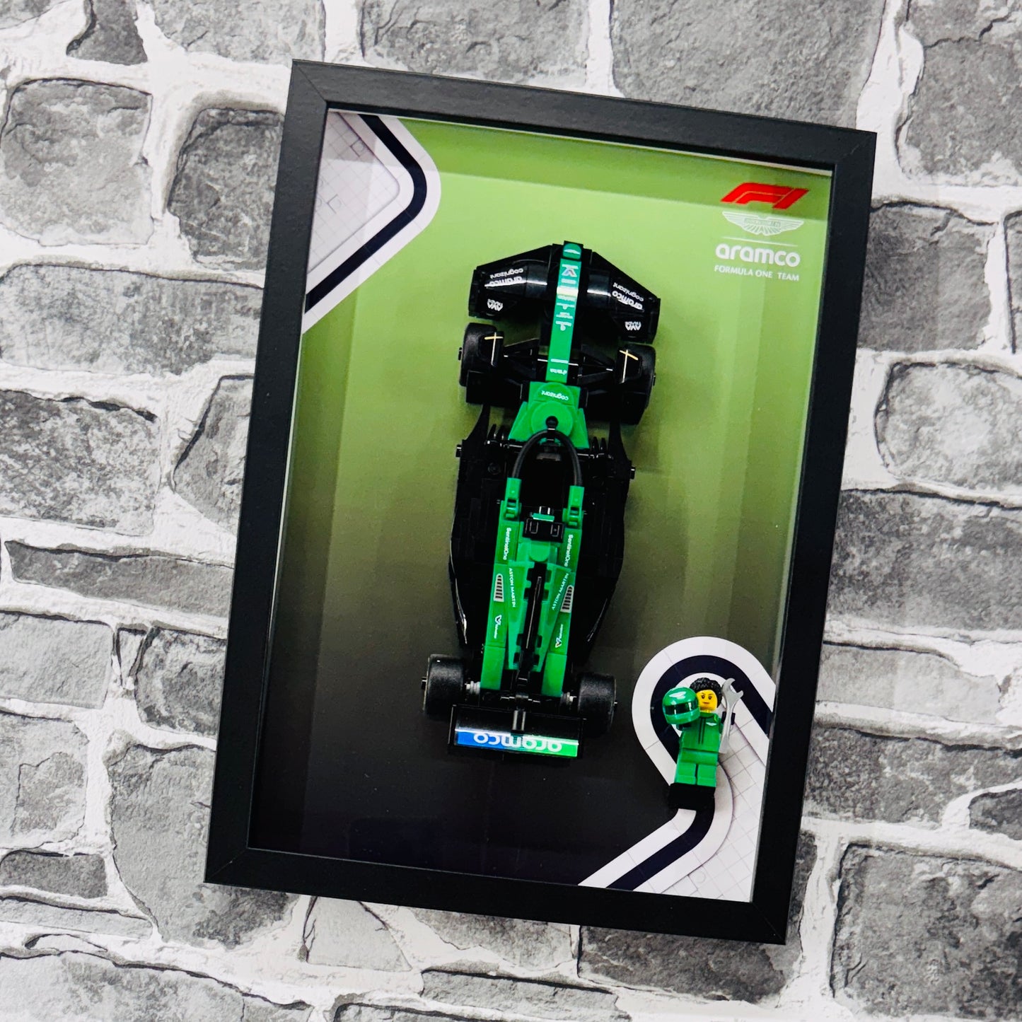 Display Frame for Lego ® Speed Champions Aston Martin AMR 24 Formula one 1 77245