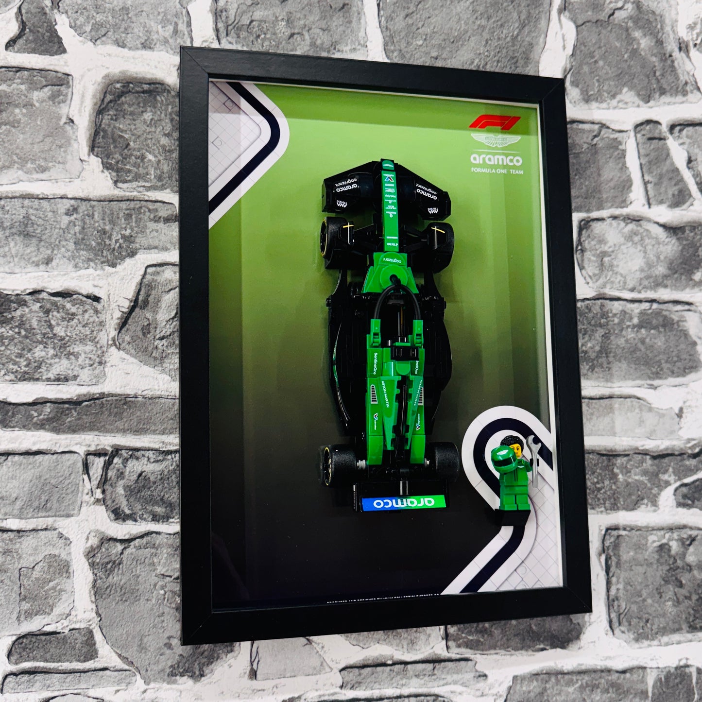 Display Frame for Lego ® Speed Champions Aston Martin AMR 24 Formula one 1 77245