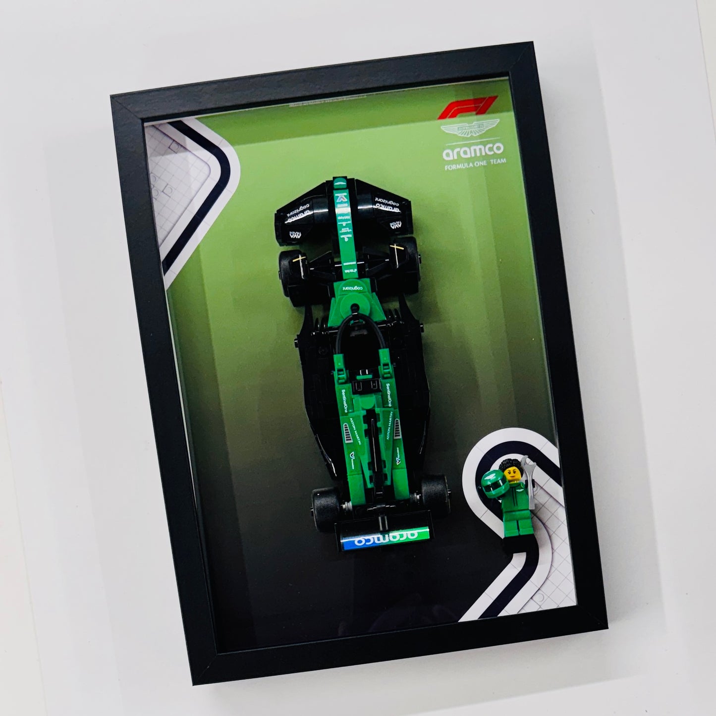 Display Frame for Lego ® Speed Champions Aston Martin AMR 24 Formula one 1 77245