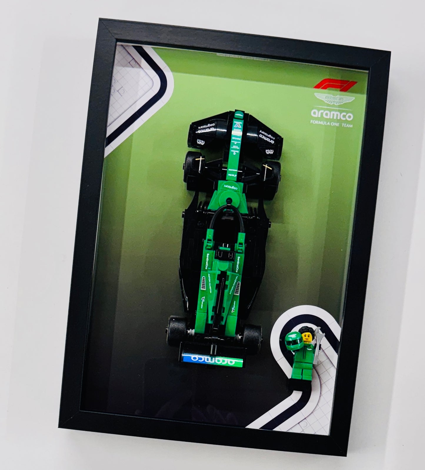Display Frame for Lego ® Speed Champions Aston Martin AMR 24 Formula one 1 77245