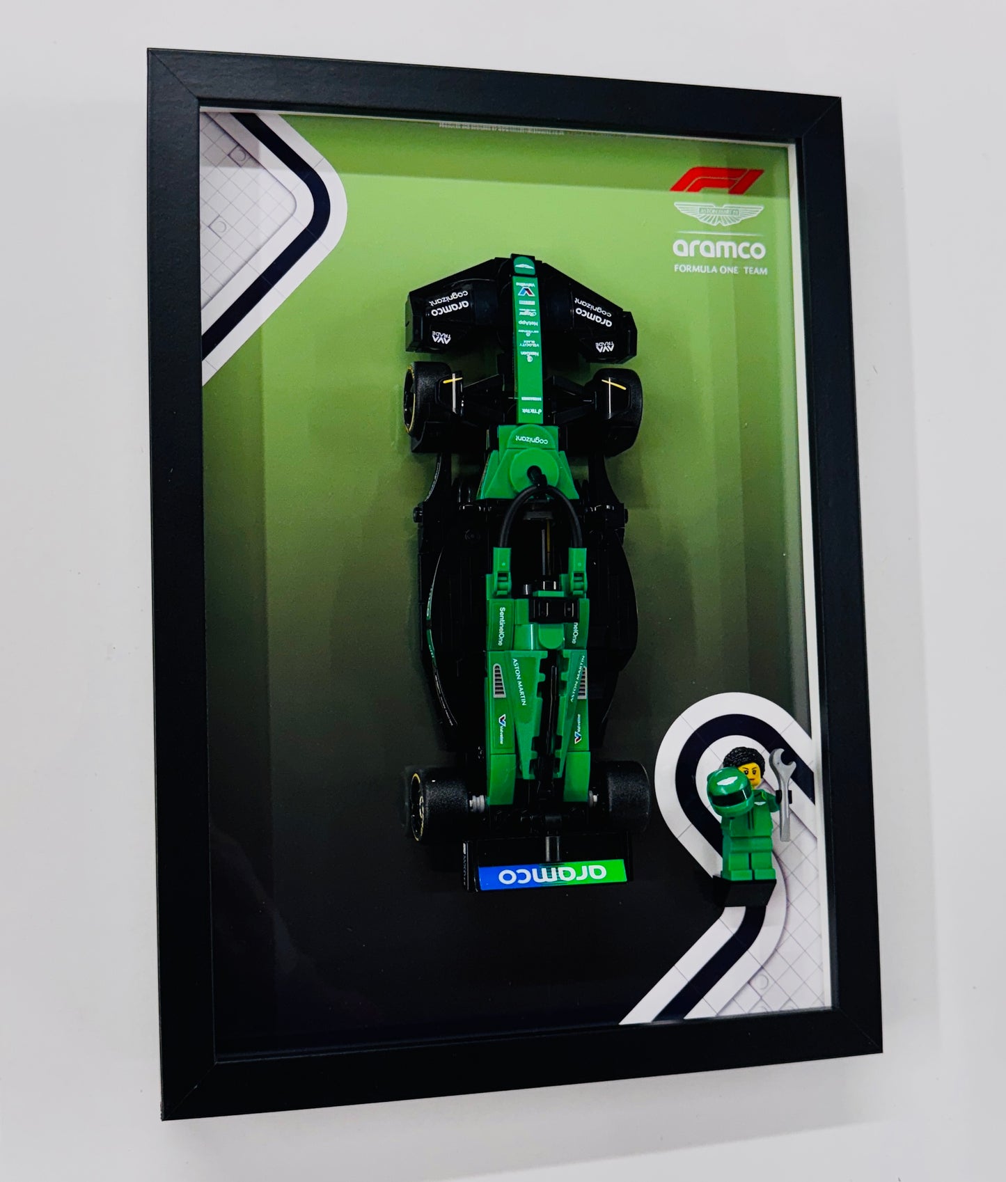 Display Frame for Lego ® Speed Champions Aston Martin AMR 24 Formula one 1 77245