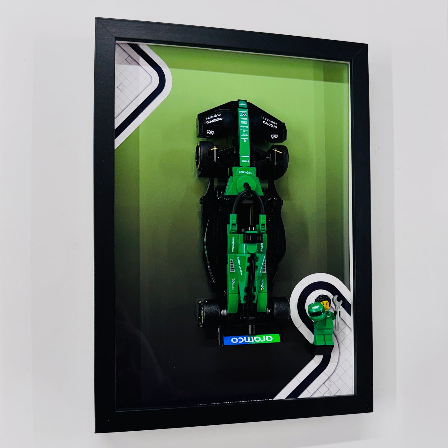 Display Frame for Lego ® Speed Champions Aston Martin AMR24 Formula one 1 Wall mount