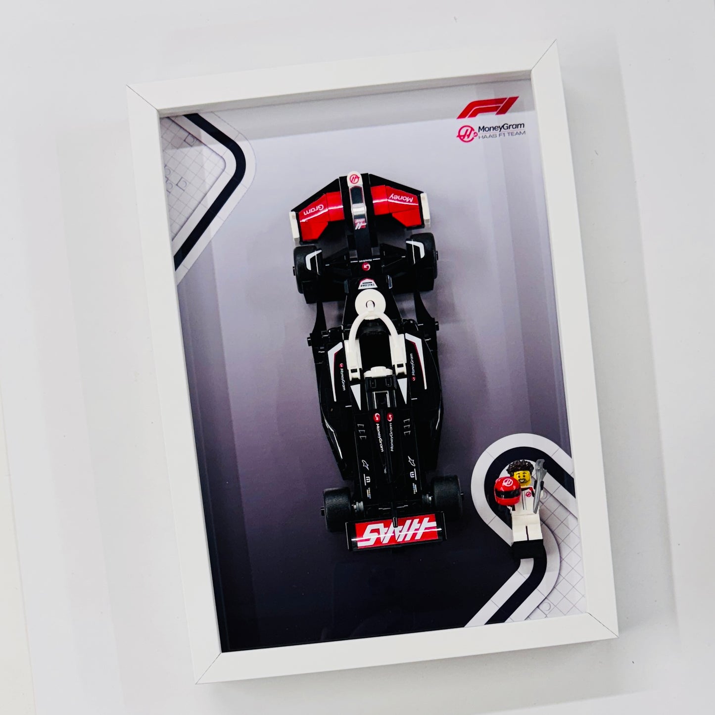 Display Frame for Lego ® Speed Champions Haas F1 Team VF-24 Formula one 1 77250