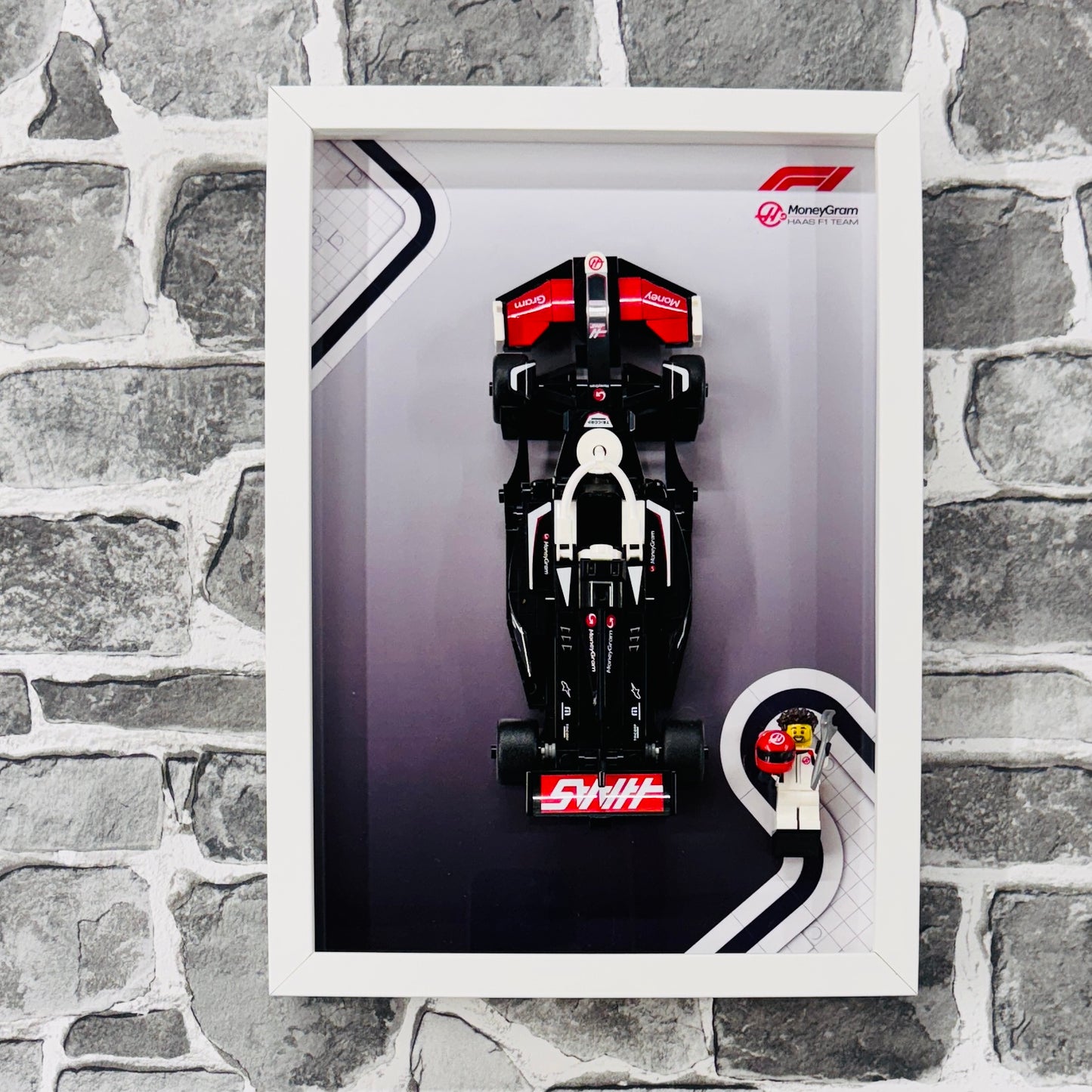 Display Frame for Lego ® Speed Champions Haas F1 Team VF-24 Formula one 1 77250