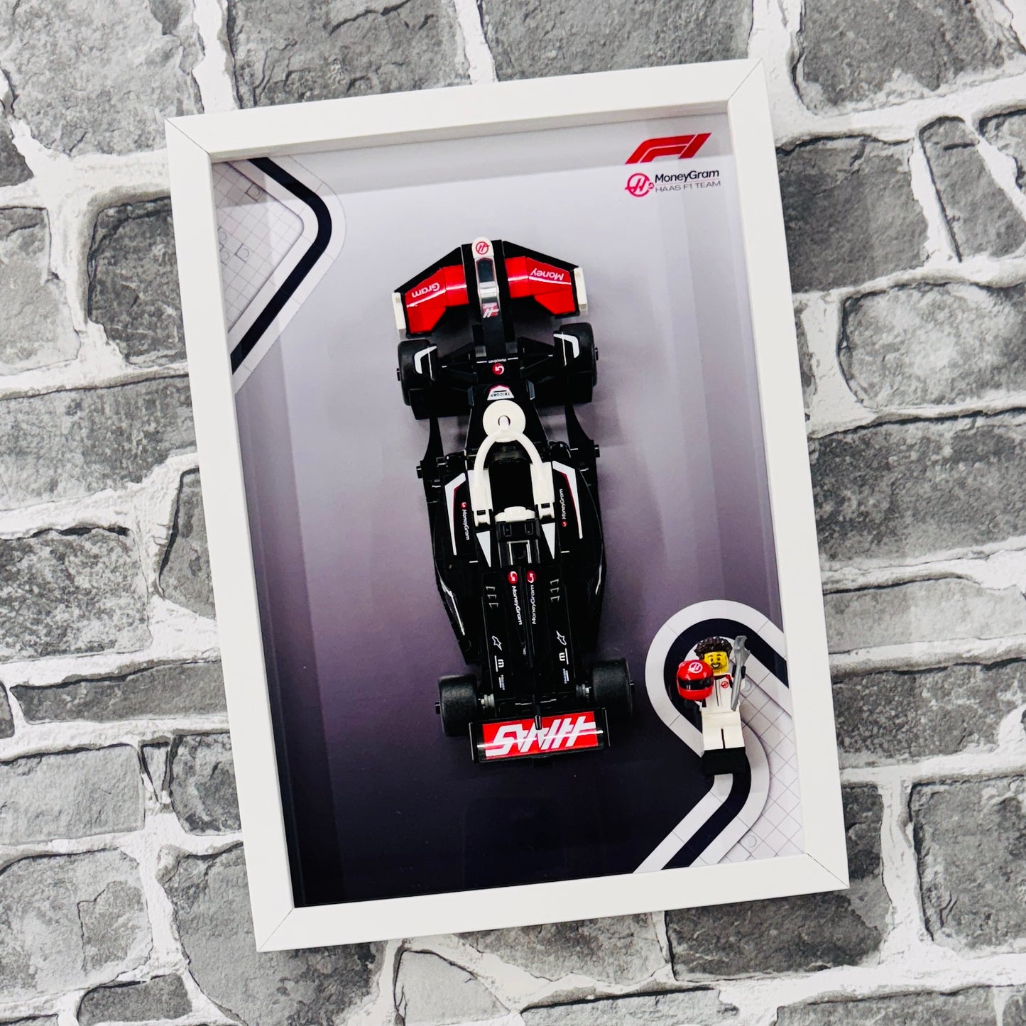 Display Frame for Lego ® Speed Champions Haas F1 Team VF-24 Formula one 1 77250