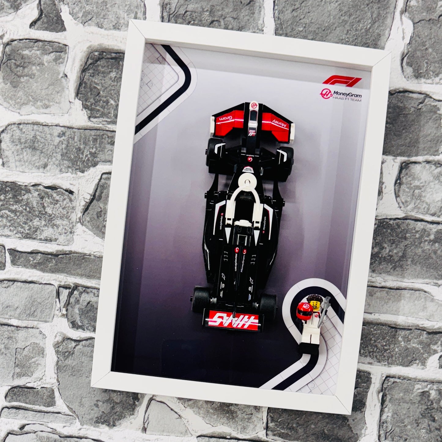 Display Frame for Lego ® Speed Champions Haas F1 Team VF-24 Formula one 1 77250