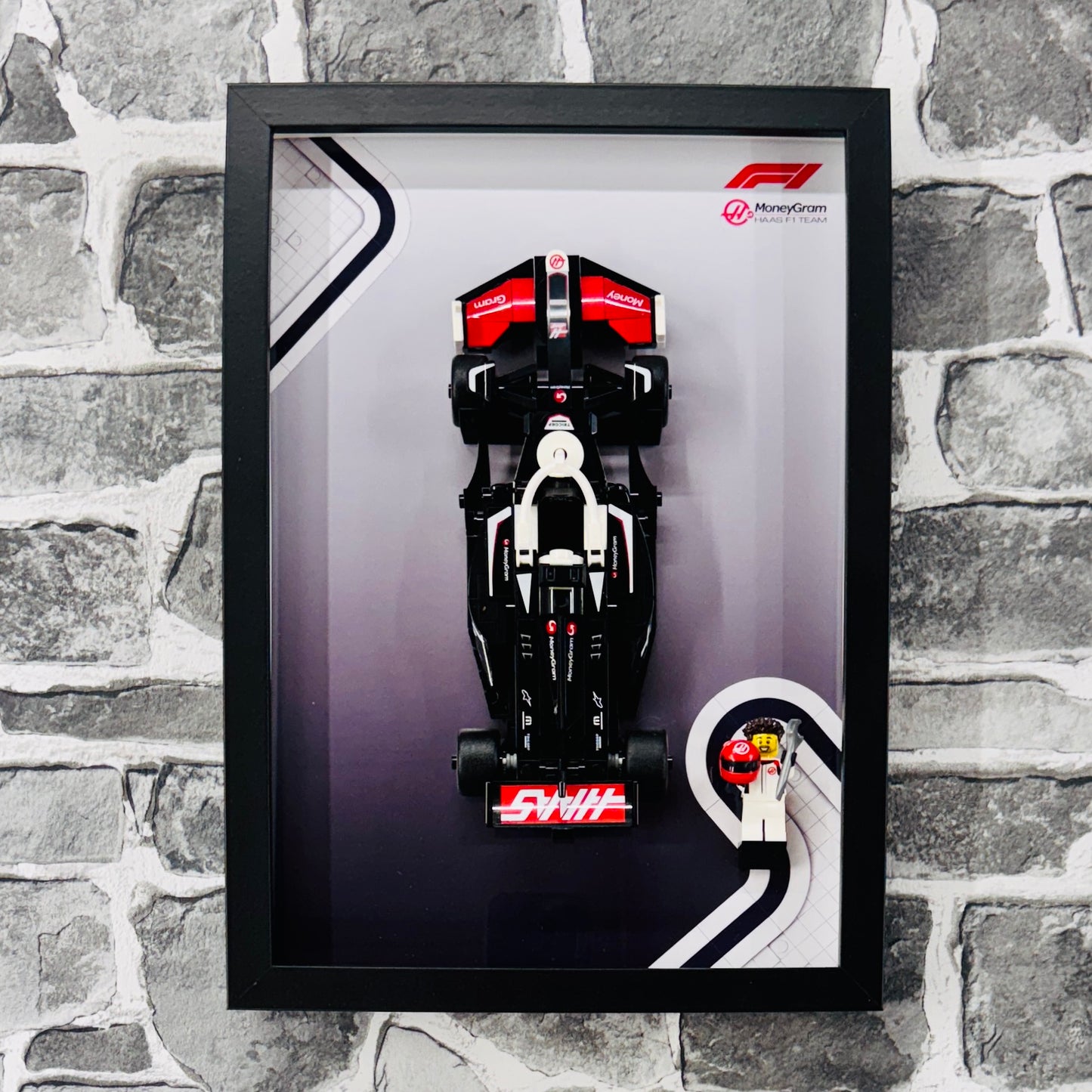 Display Frame for Lego ® Speed Champions Haas F1 Team VF-24 Formula one 1 77250
