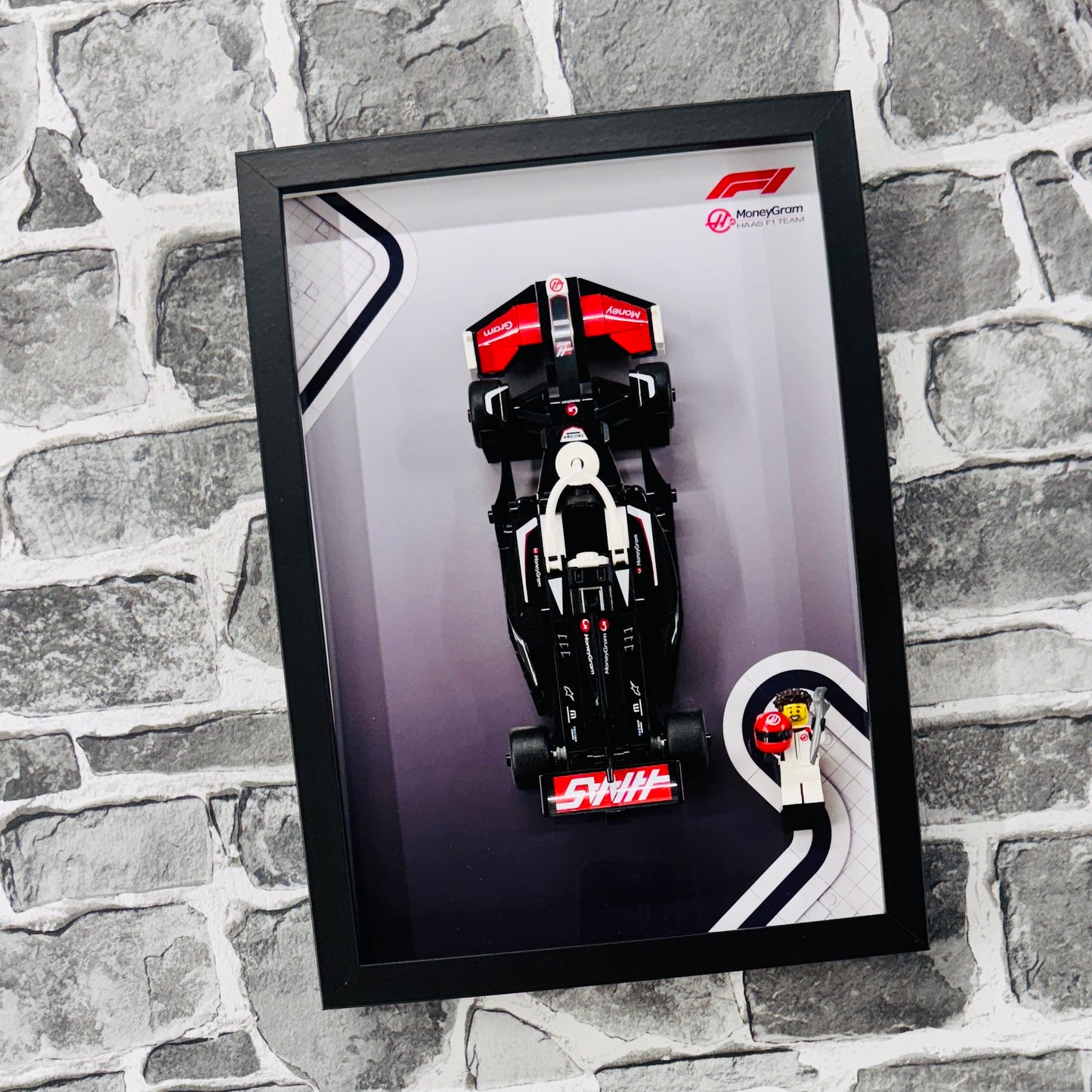 Display Frame for Lego ® Speed Champions Haas F1 Team VF-24 Formula one 1 77250