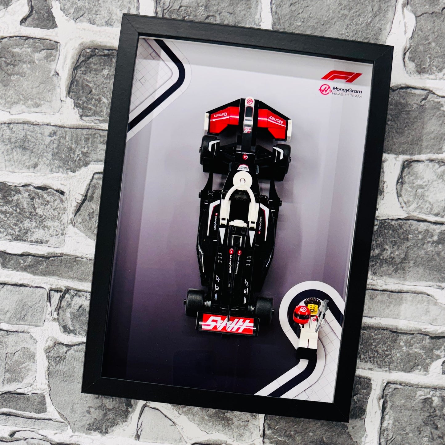 Display Frame for Lego ® Speed Champions Haas F1 Team VF-24 Formula one 1 77250