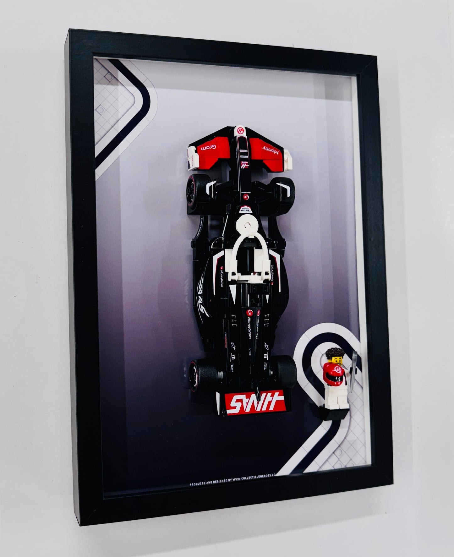 Display Frame for Lego ® Speed Champions Haas F1 Team VF-24 Formula one 1 Wall mount
