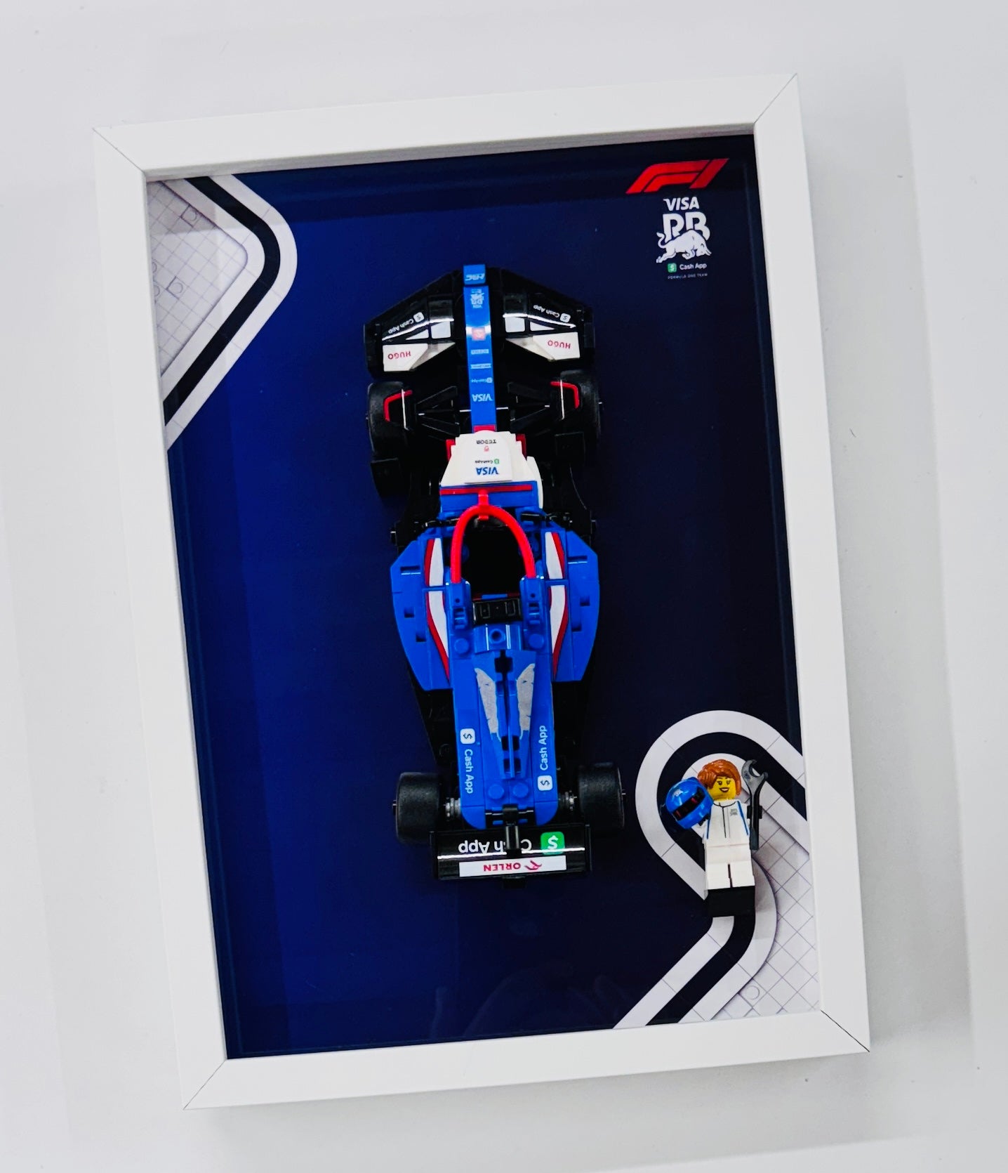 Display Frame for Lego ® Speed Champions Visa Cash RB VCARB Formula one 1 77246