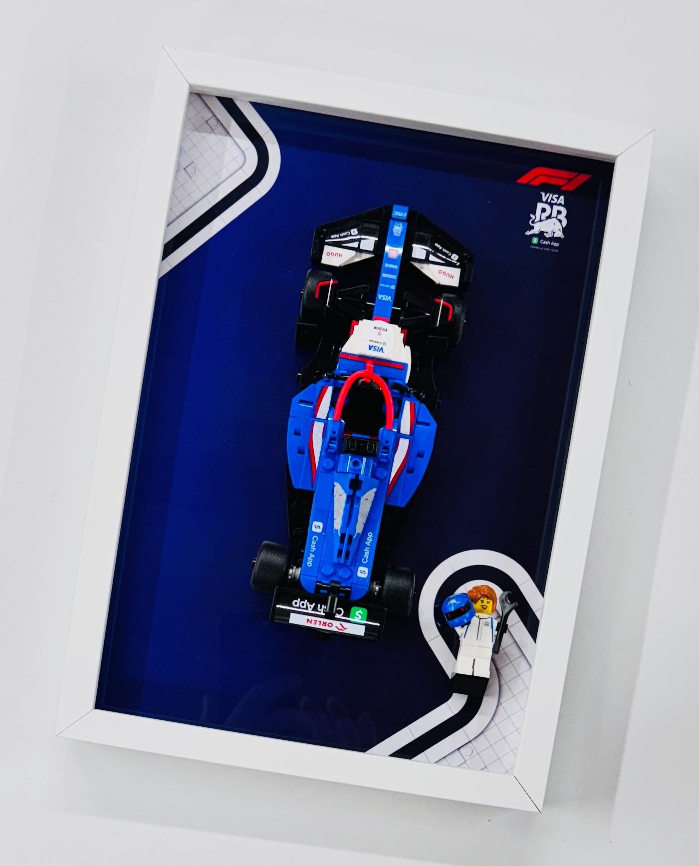 Display Frame for Lego ® Speed Champions Visa Cash RB VCARB Formula one 1 77246