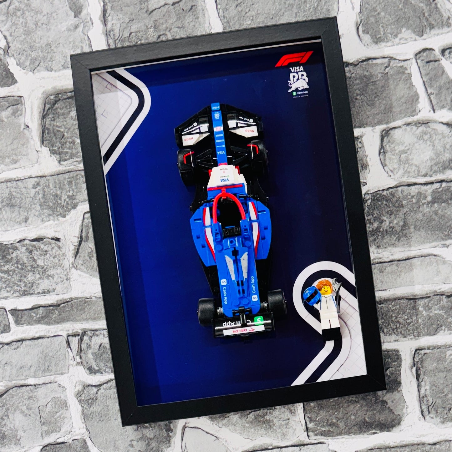Display Frame for Lego ® Speed Champions Visa Cash RB VCARB Formula one 1 77246