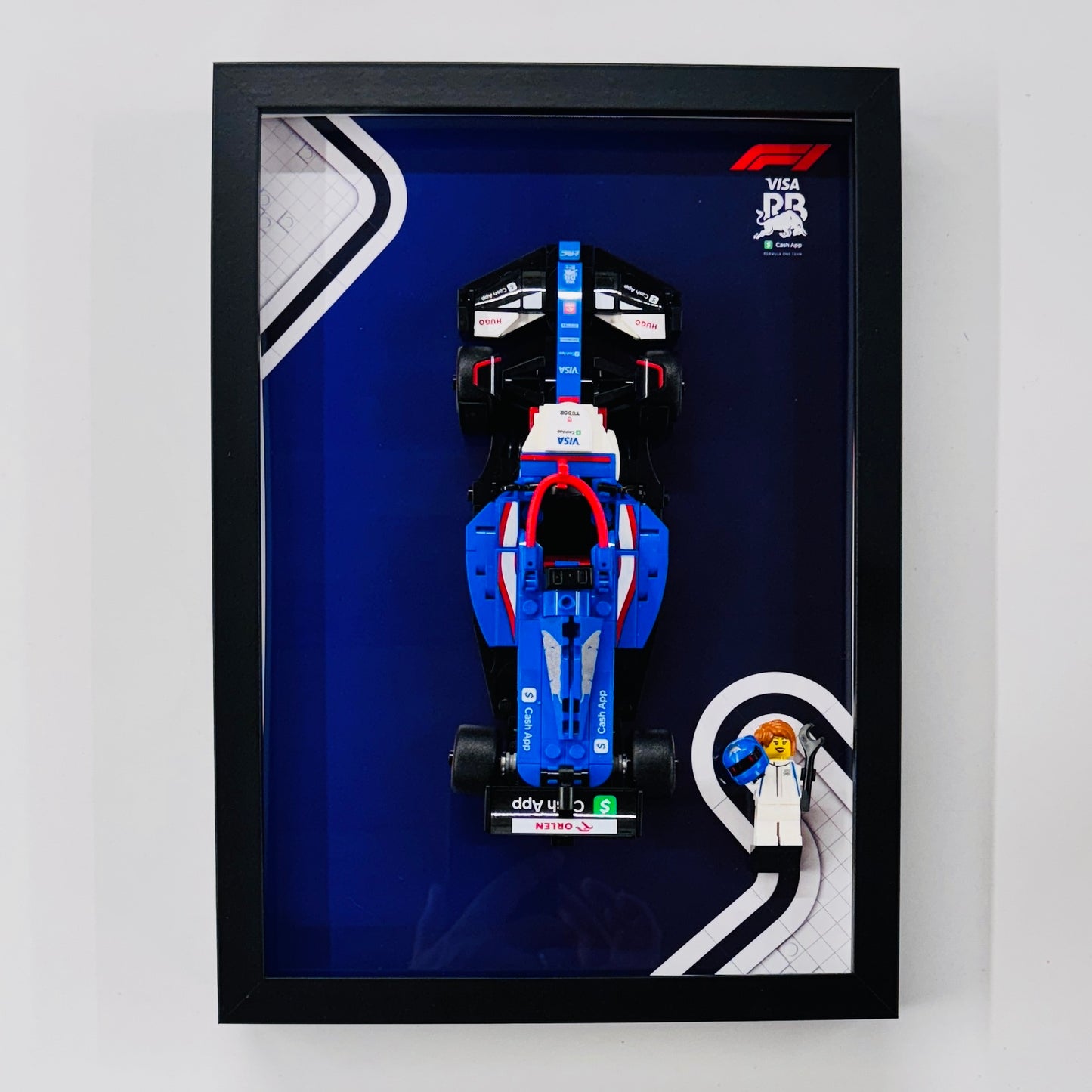 Display Frame for Lego ® Speed Champions Visa Cash RB VCARB Formula one 1 77246