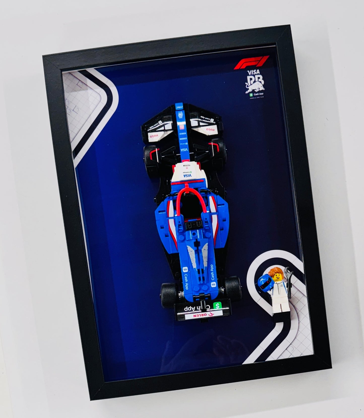 Display Frame for Lego ® Speed Champions Visa Cash RB VCARB Formula one 1 77246